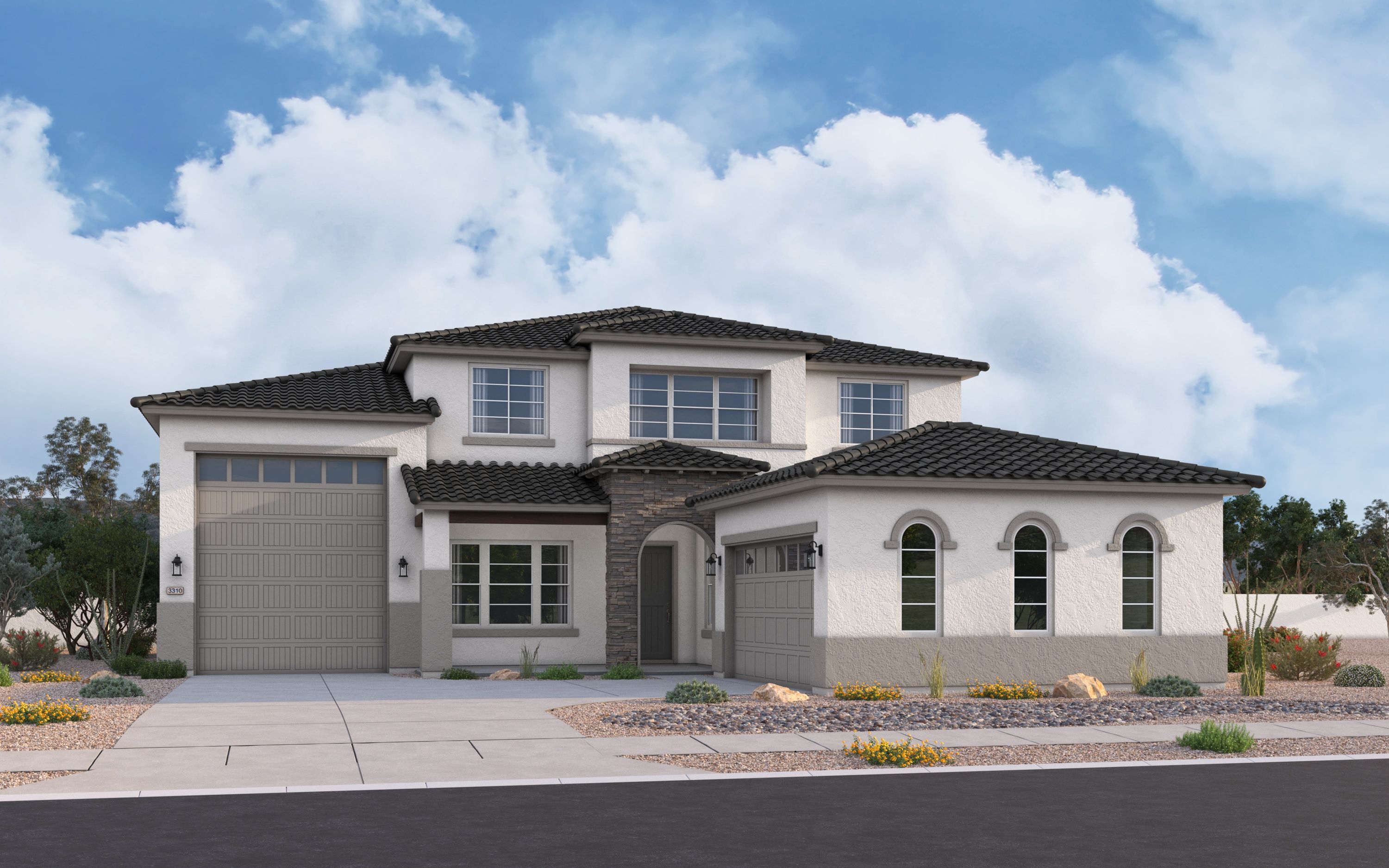 Elevation B w/ Optional RV Garage