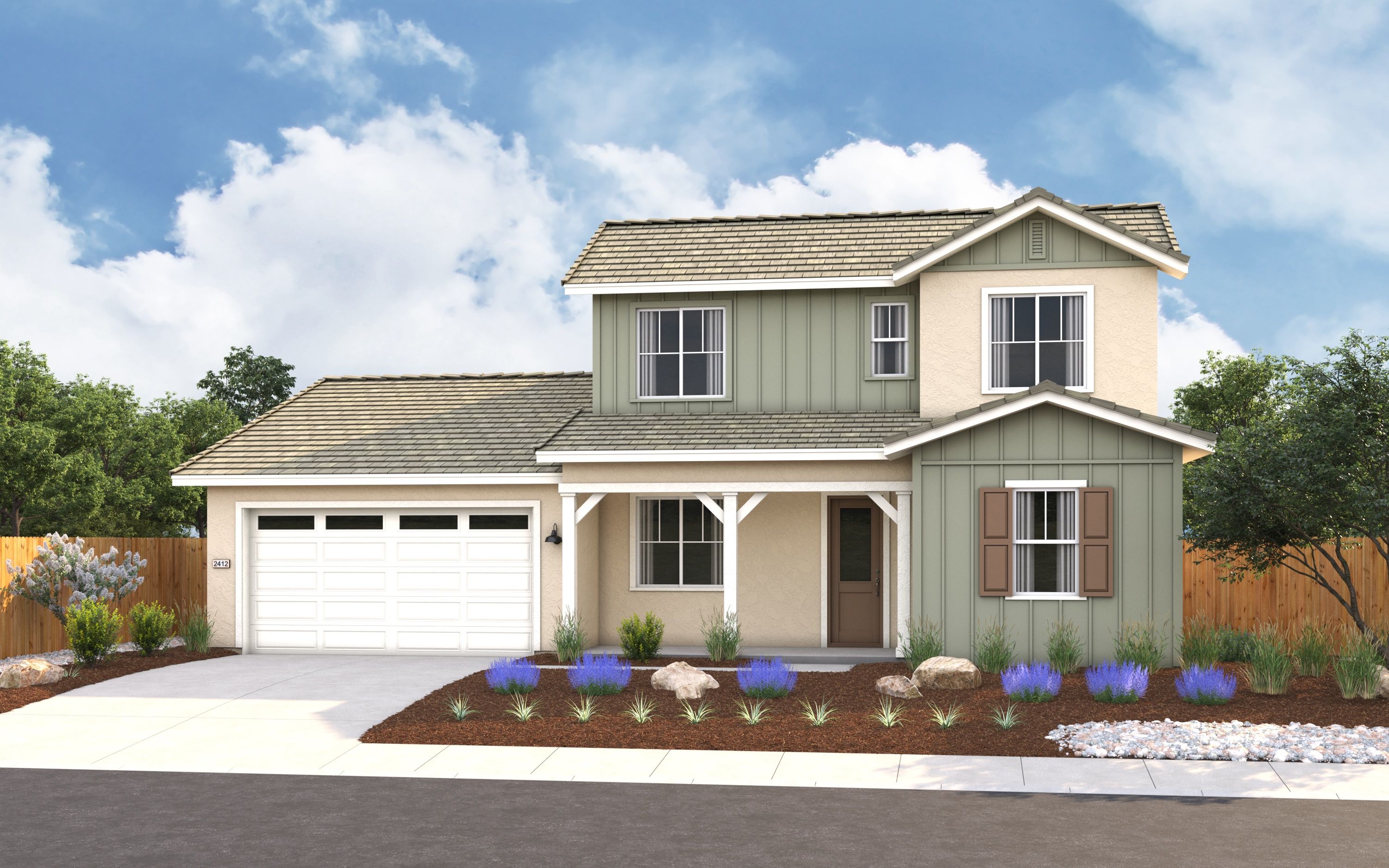 Plan 2412 - Willow at Elliott Ranch: Galt, California - Elliott Homes