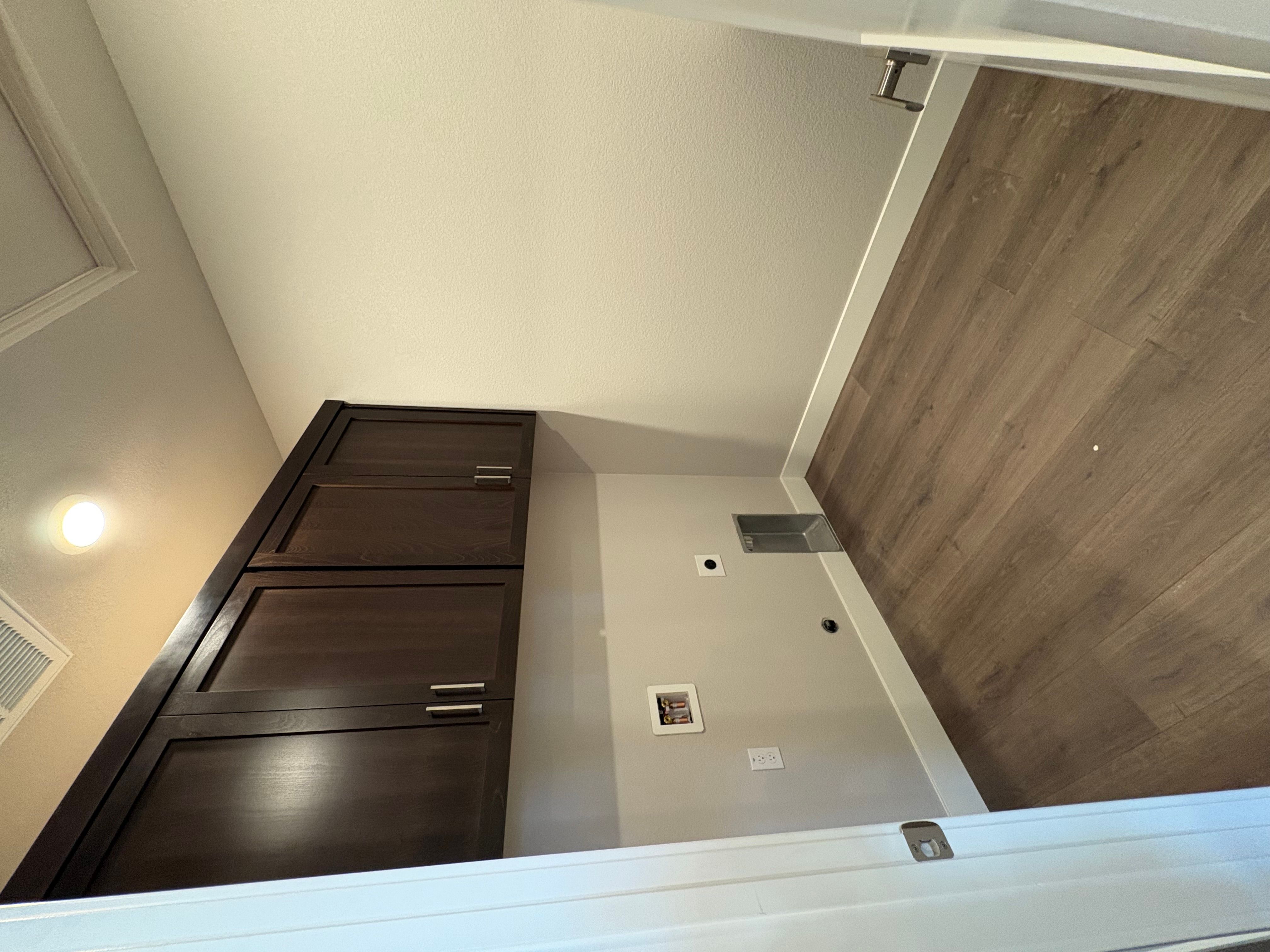 Laundry Room with Upper Cabinets