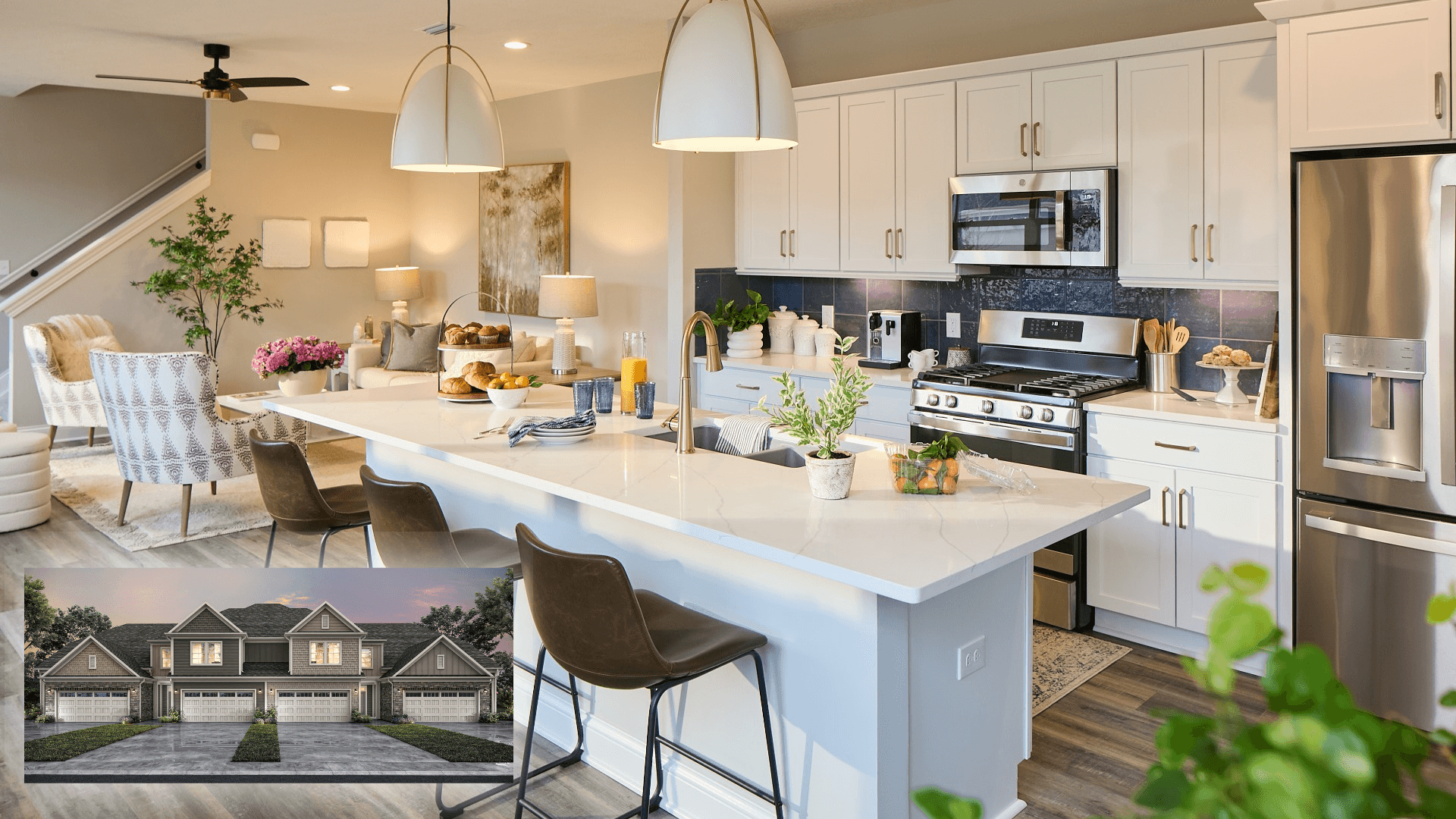 The Courtyards of TowneRun por Epcon Communities en Indianapolis Indiana