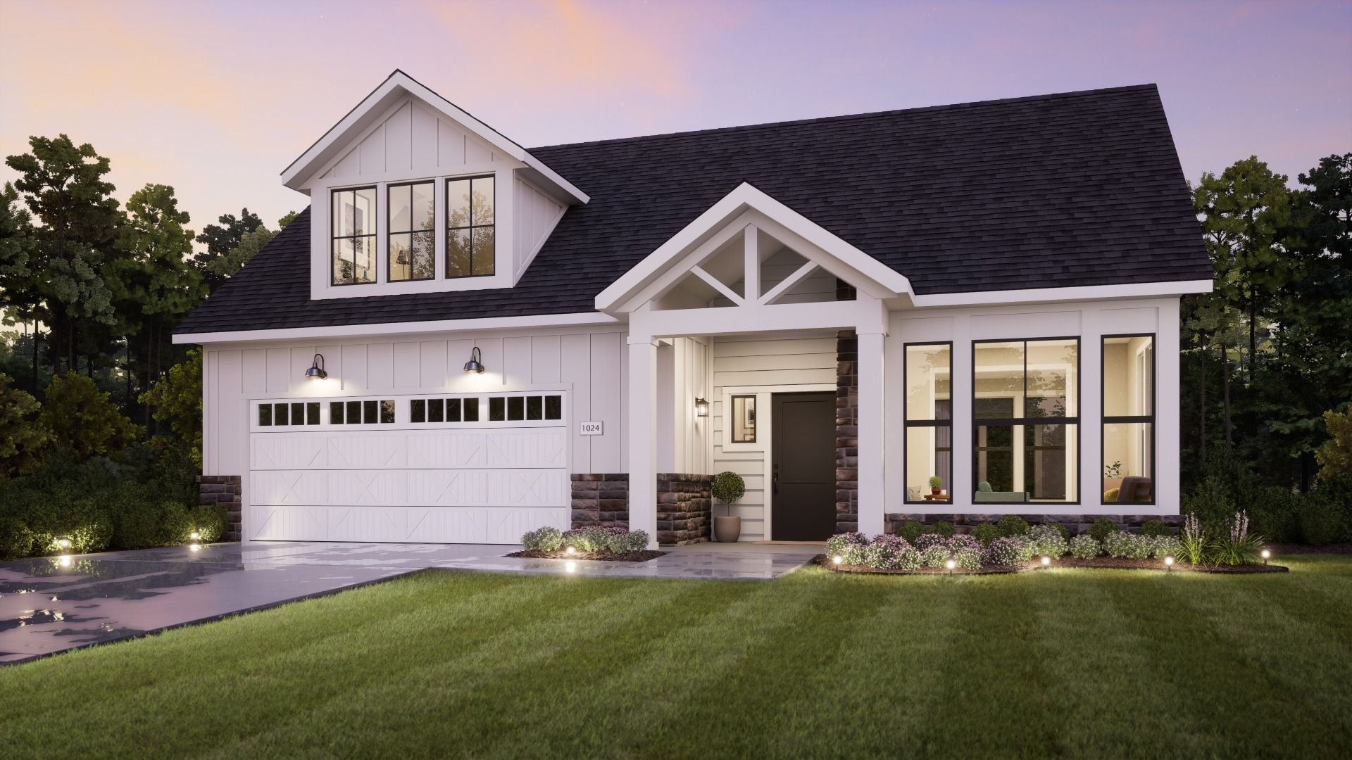 Palazzo Farmhouse Elevation B 4Seasons Bonus