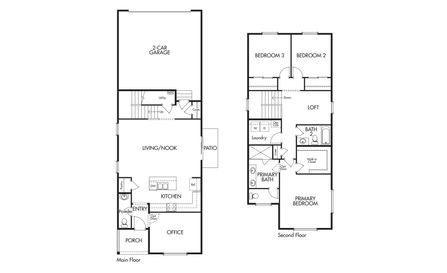 Plan 2 Floor Plan - New Home Co.