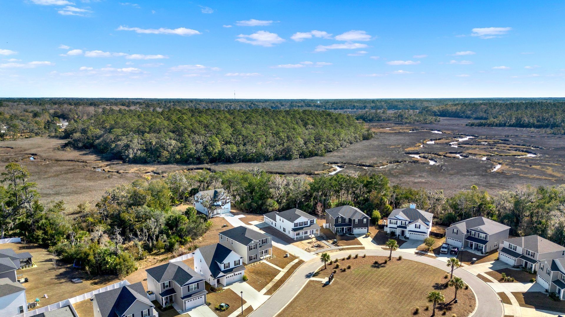 Dunham Marsh Community Aerial View in Richmond Hill, GA