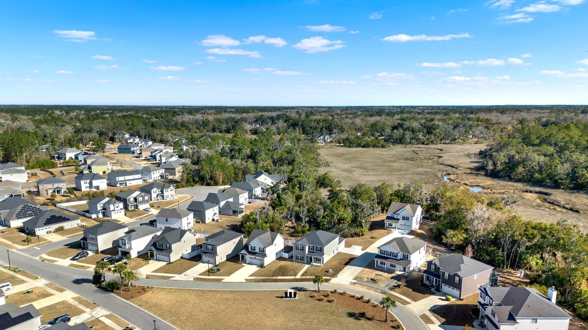 Dunham Marsh Community Aerial View in Richmond Hill, GA