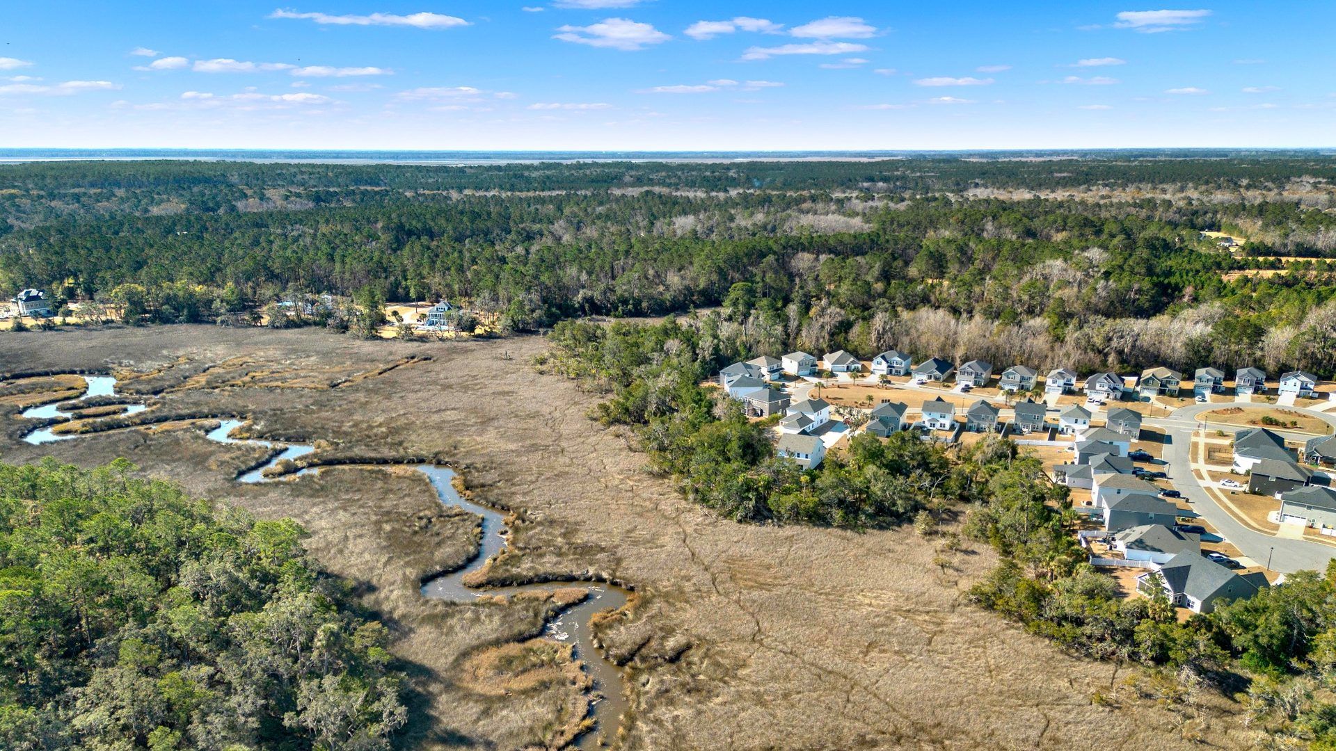 Dunham Marsh Community Aerial View in Richmond Hill, GA