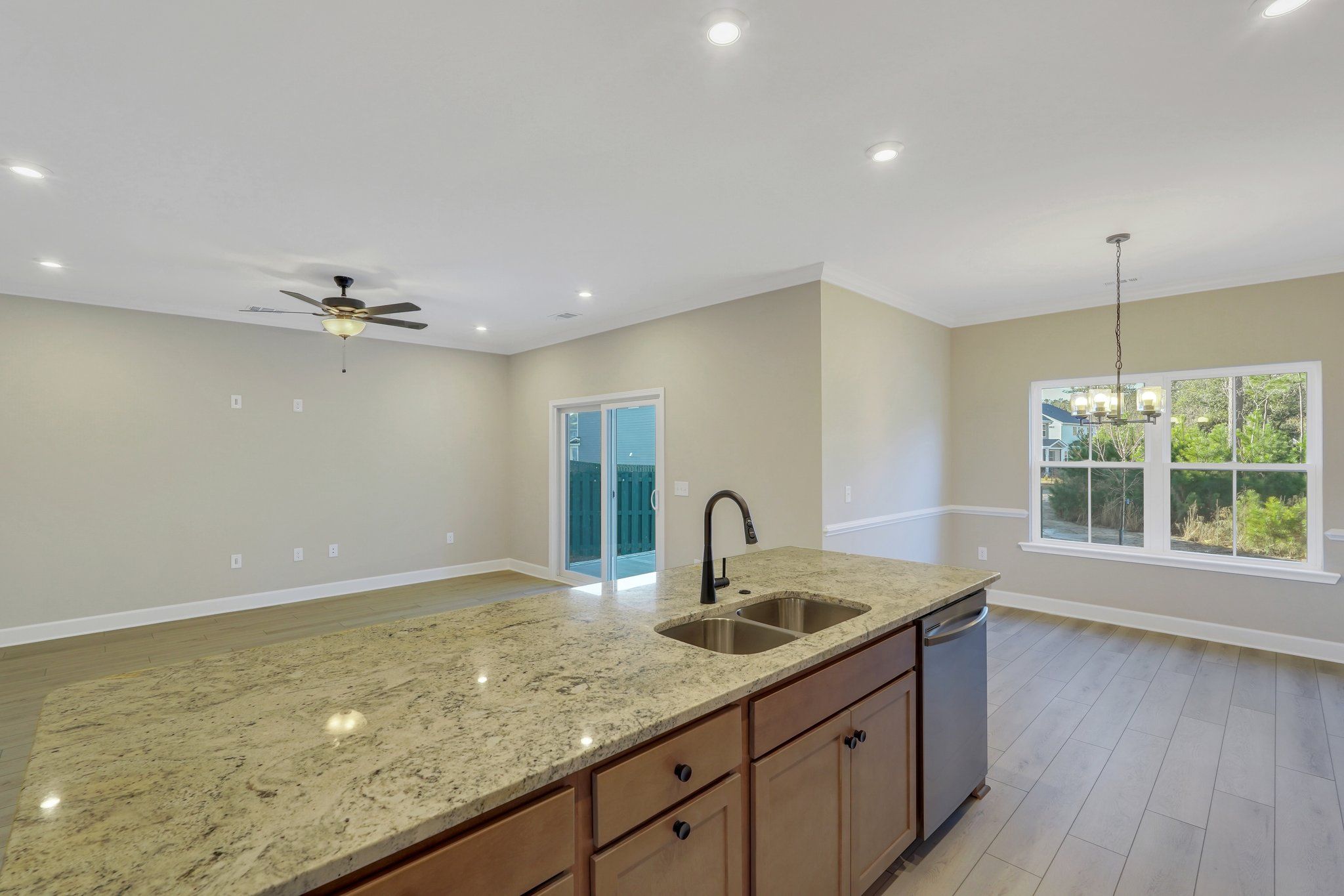 Harbor II Open Kitchen and Family Room Layout