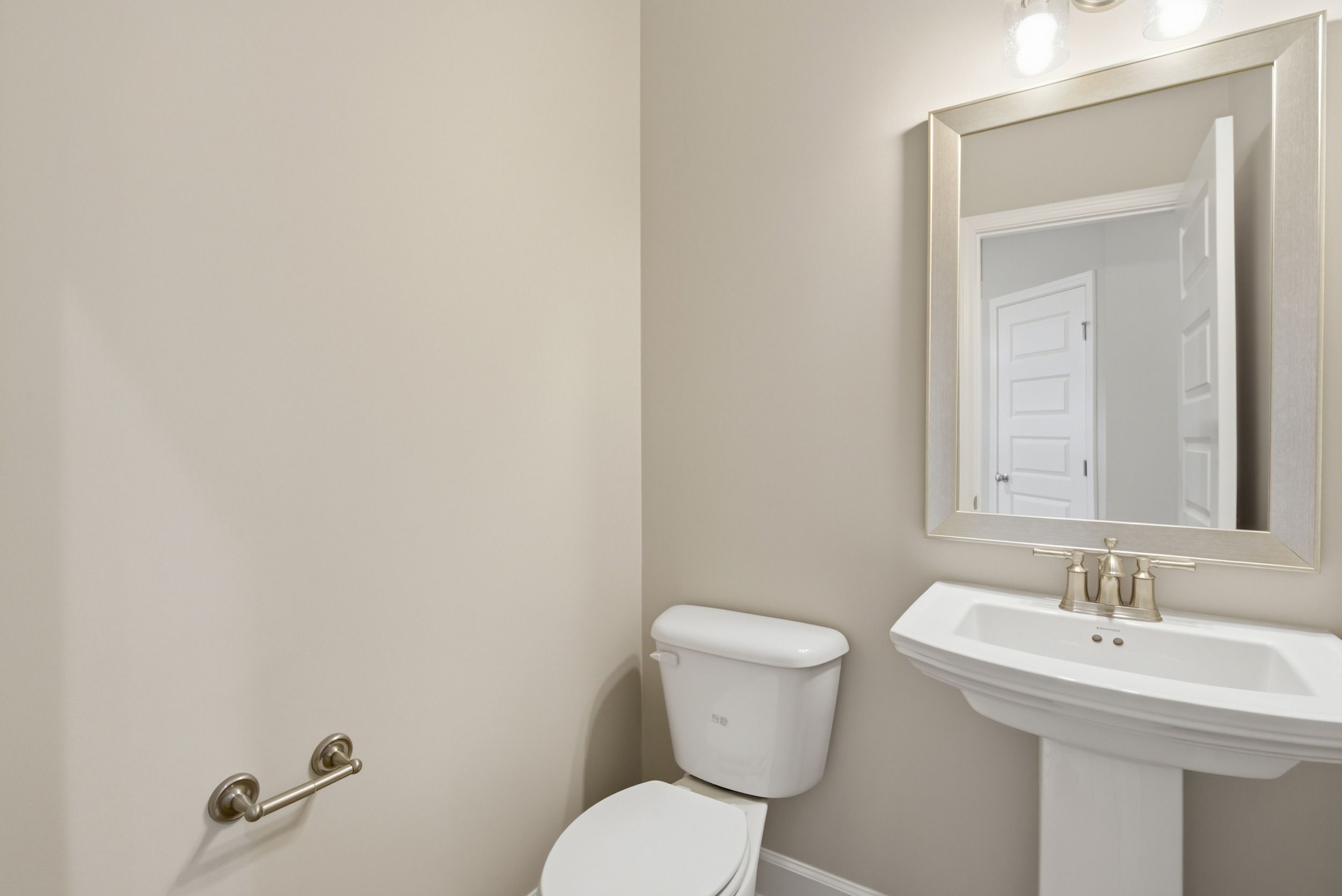 Harbor II Powder Room with Framed Mirror