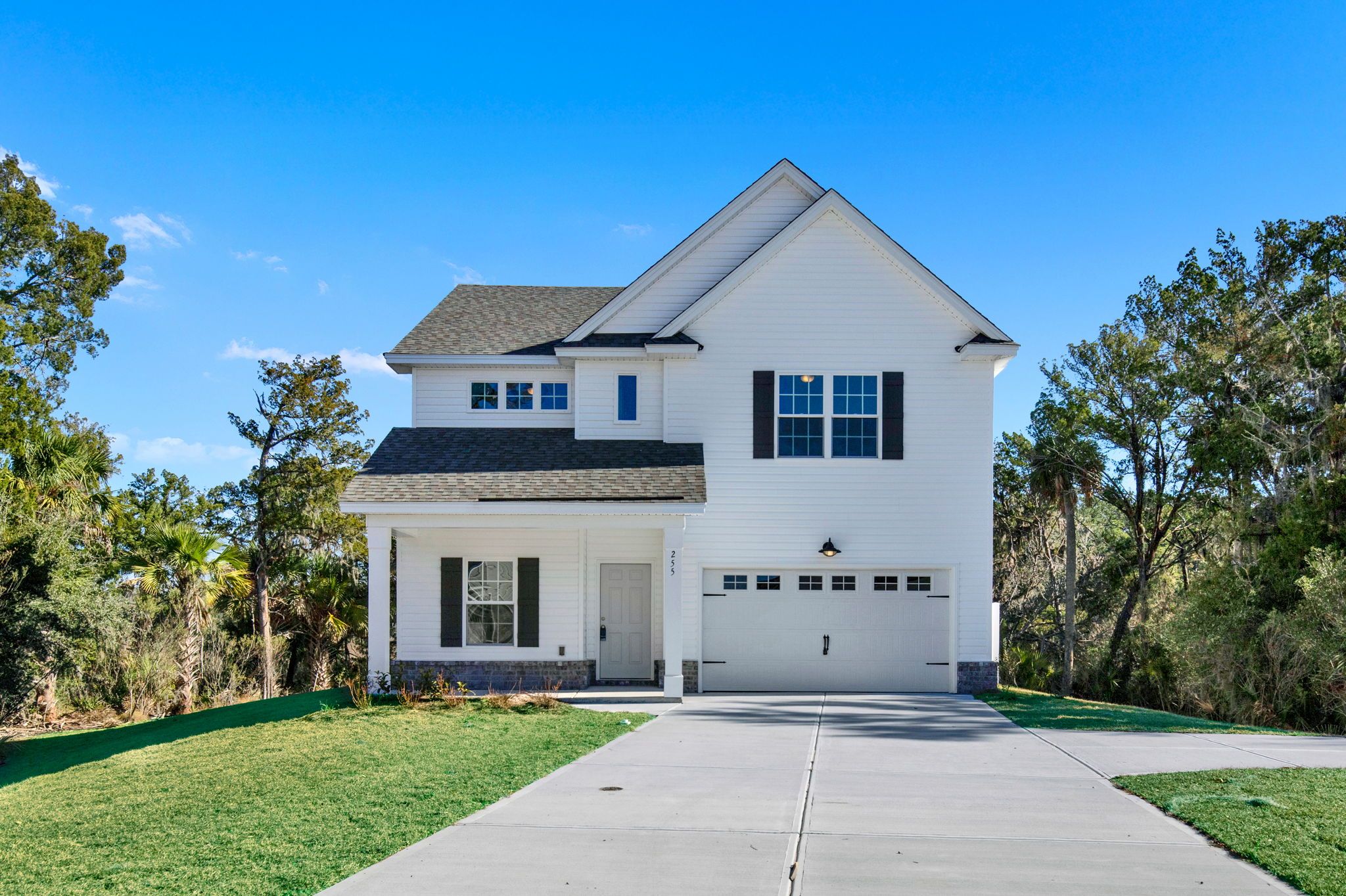 Hudson Plan Exterior | Front Elevation with 1.5-Car Garage