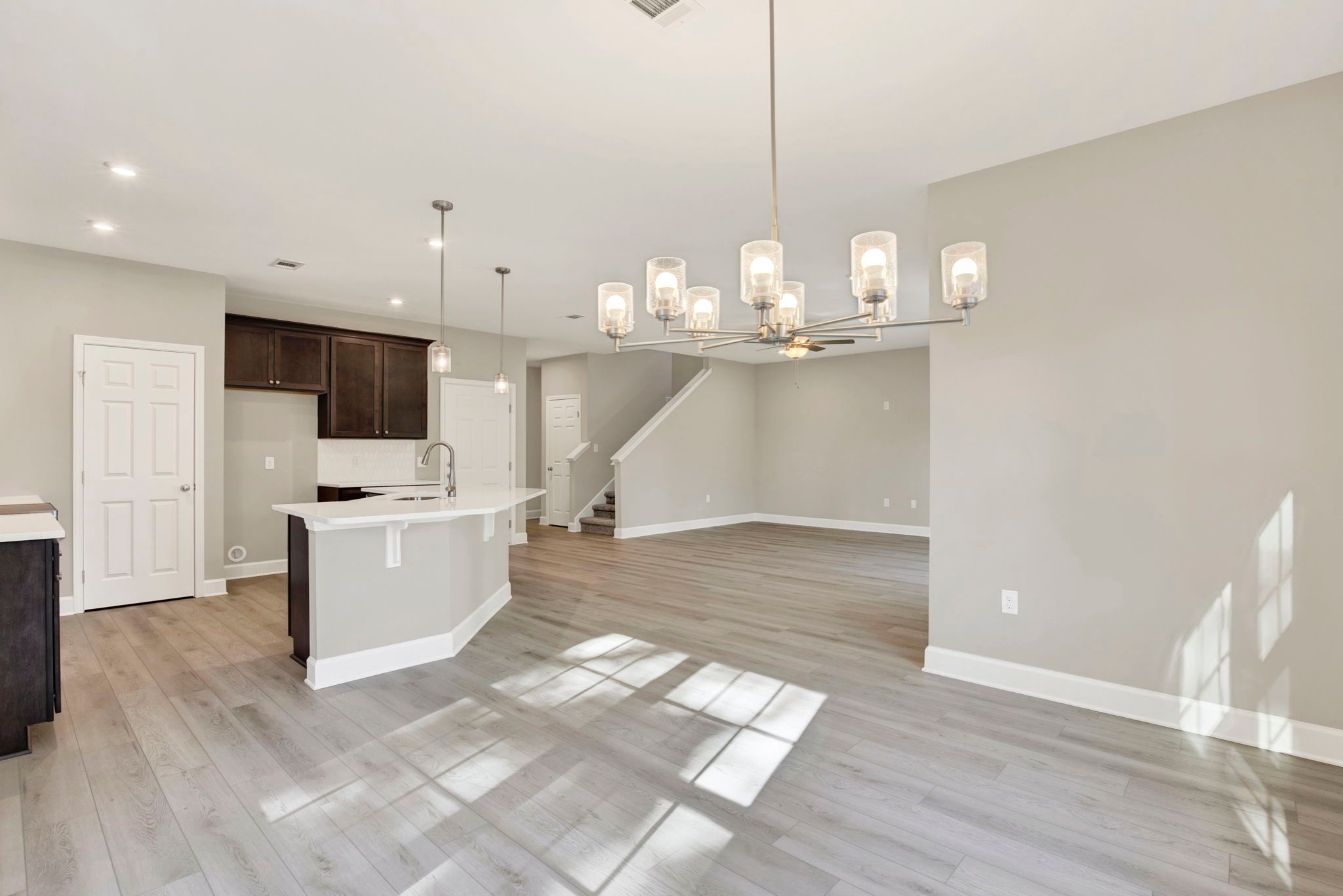 Hudson Plan Interior | Open Concept Living and Staircase View