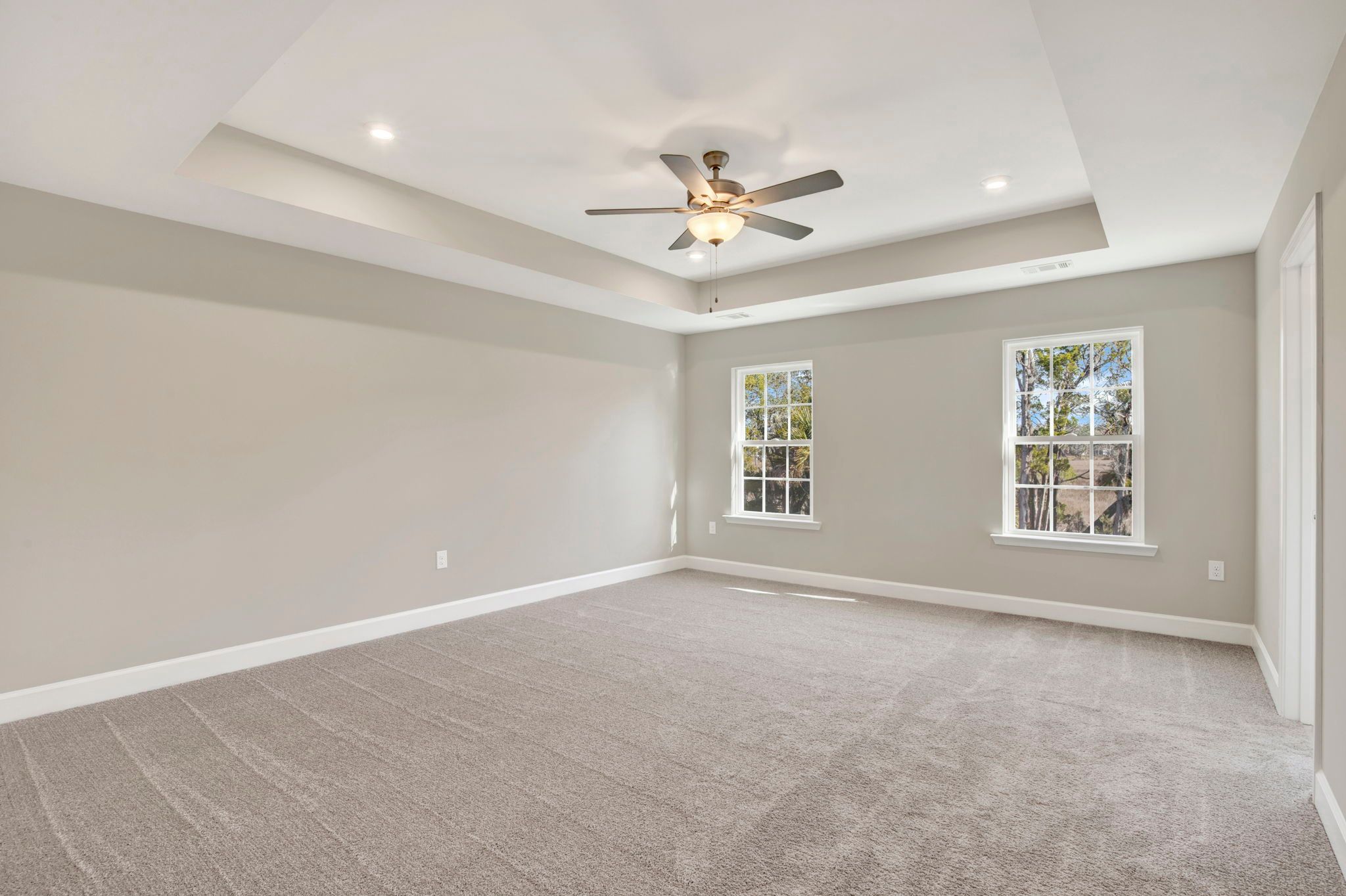 Hudson Plan Owner’s Suite | Spacious Primary Bedroom with Tray Ceiling