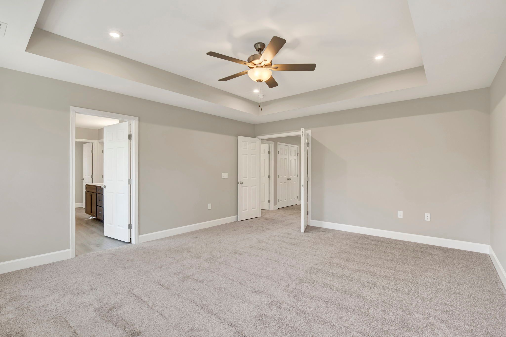 Hudson Plan Primary Bedroom | Double Door Suite Entry