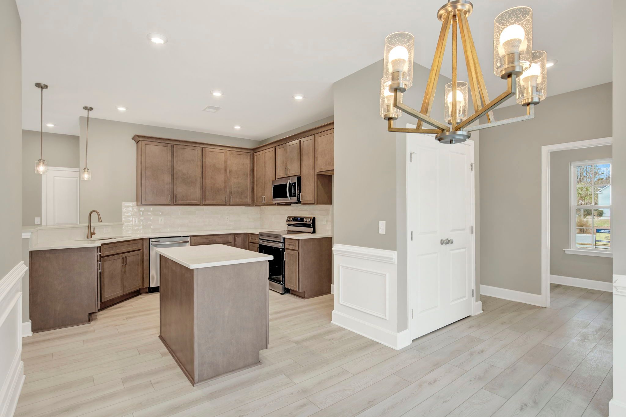 Aspen Plan Kitchen Pantry and Hallway View