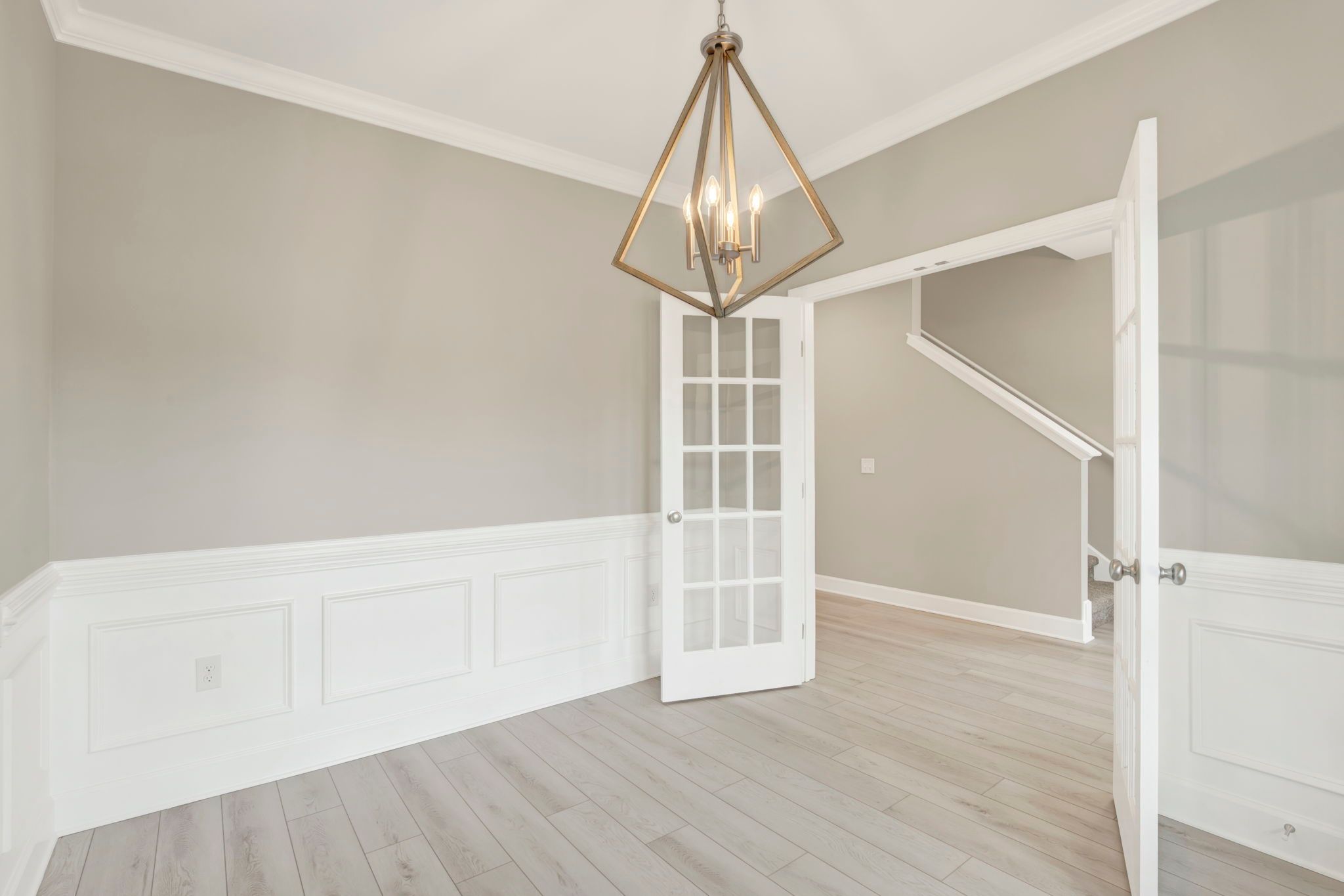 Aspen Plan Dining Room View to Central Hallway