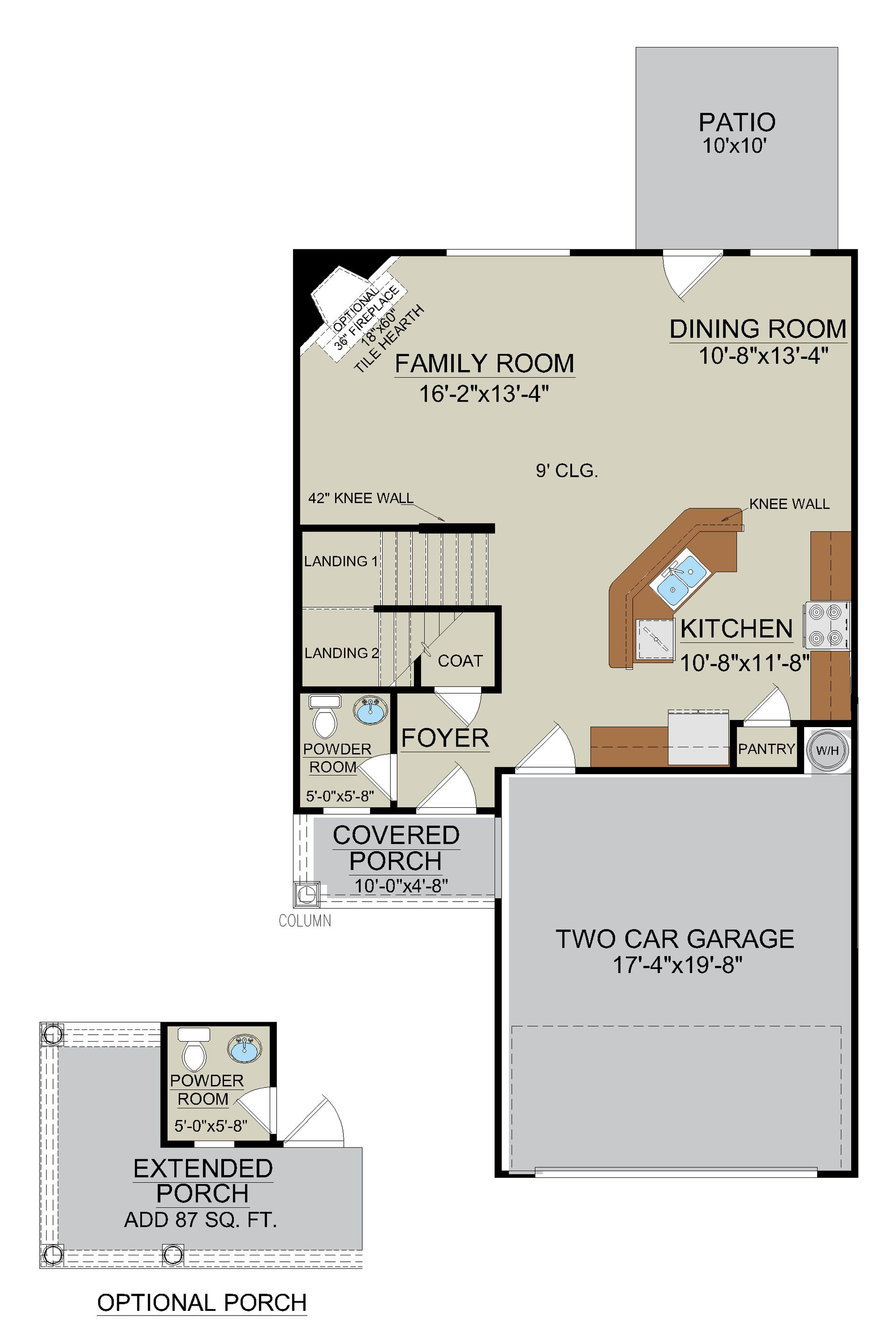 Madison – First-Floor Plan