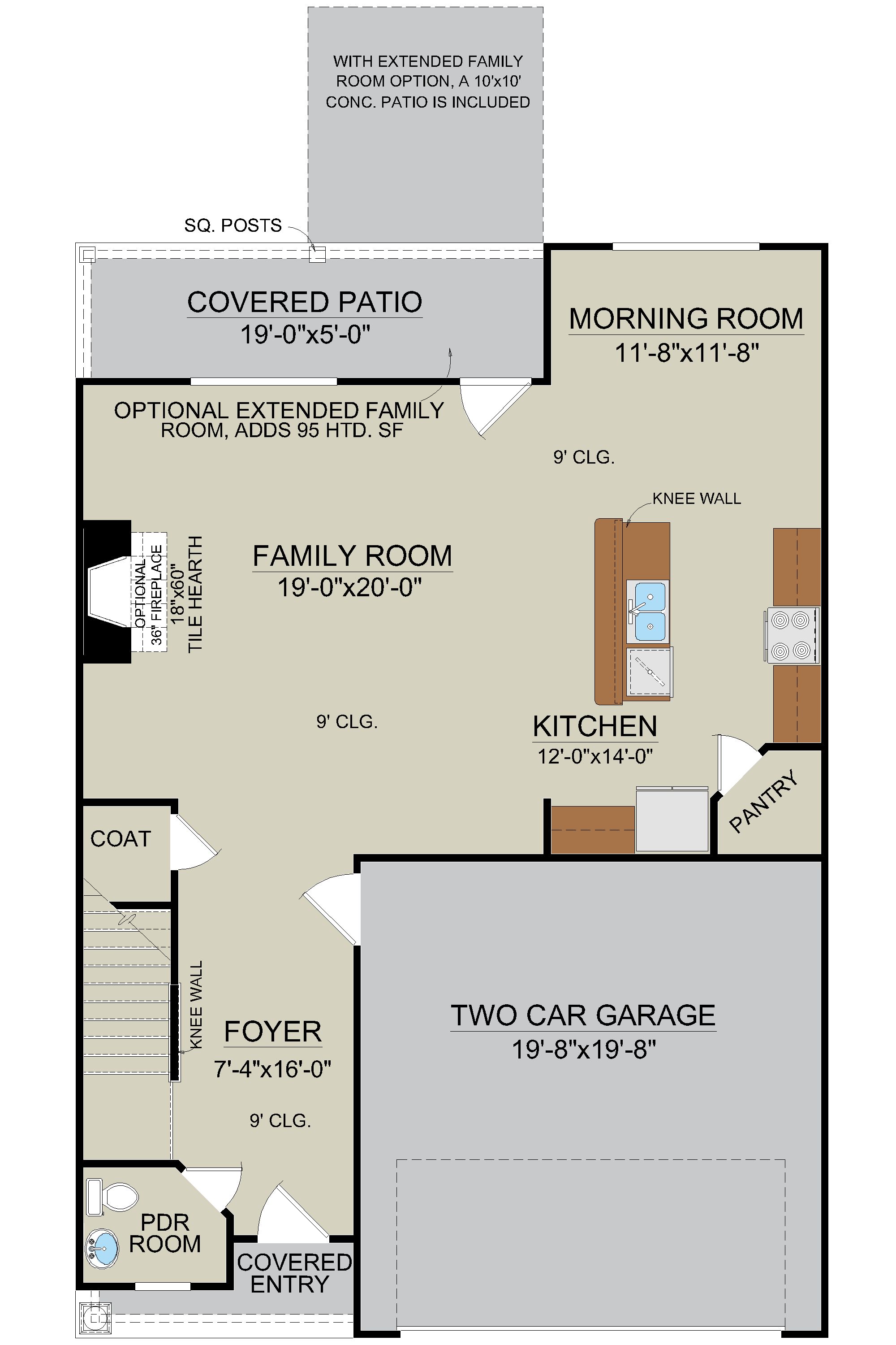 Seabrook Floor Plan First Floor Layout | Ernest Homes