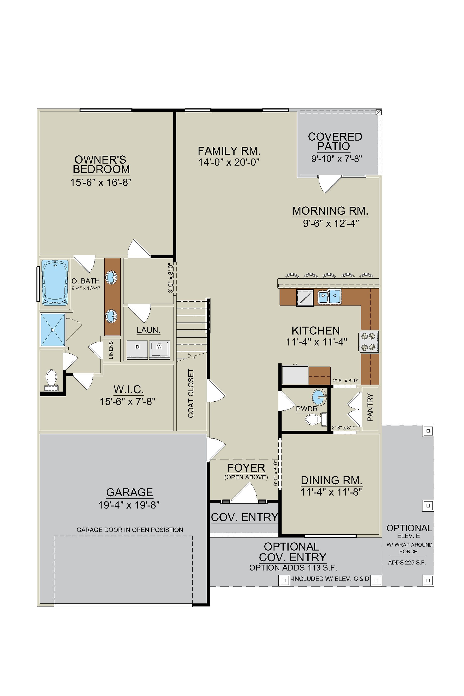Kingston Floor Plan First Floor Layout | Ernest Homes