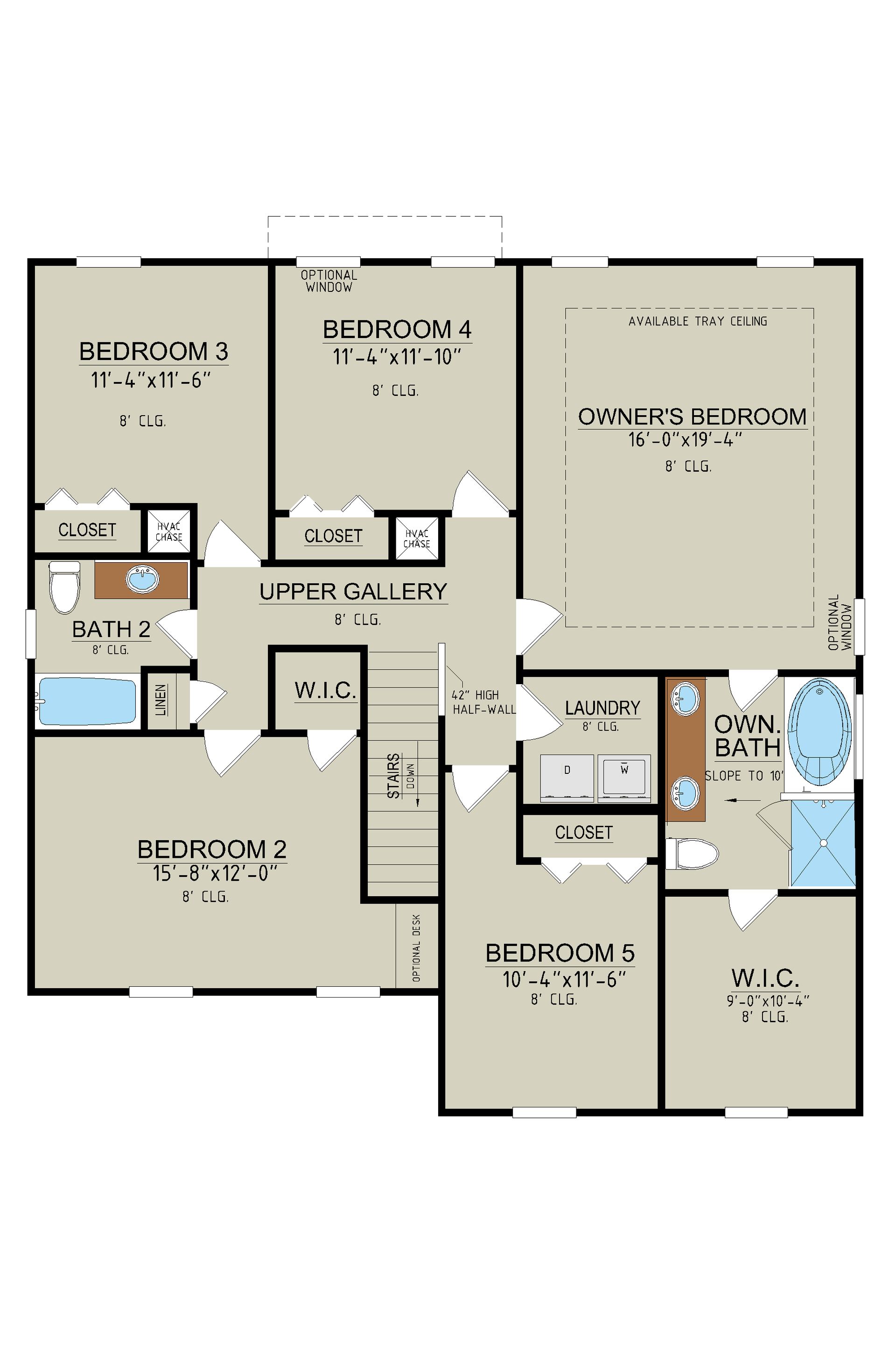 Greybeard Second Floor Plan | Ernest Homes