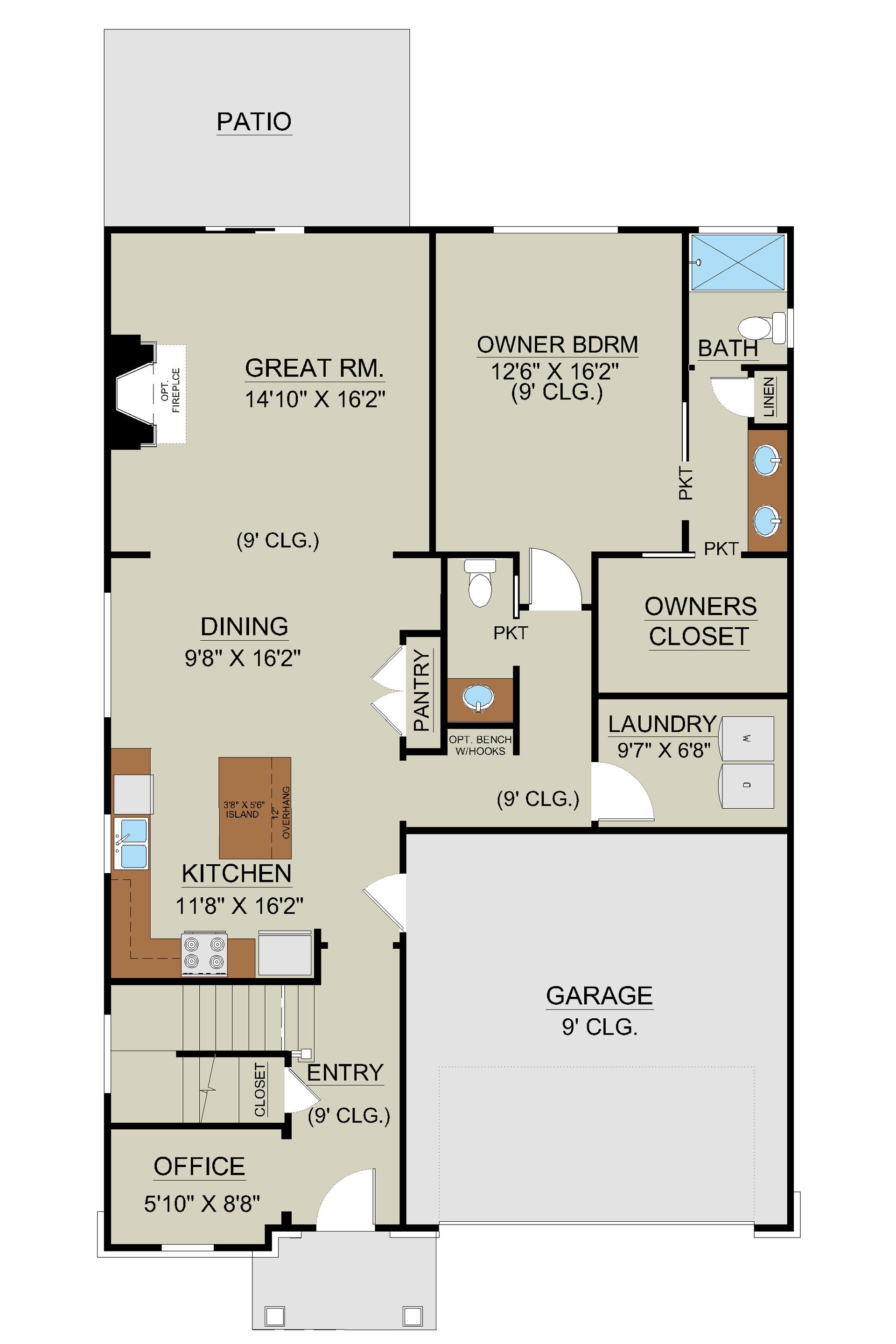 Sherwood Floor Plan First Floor Layout | Ernest Homes