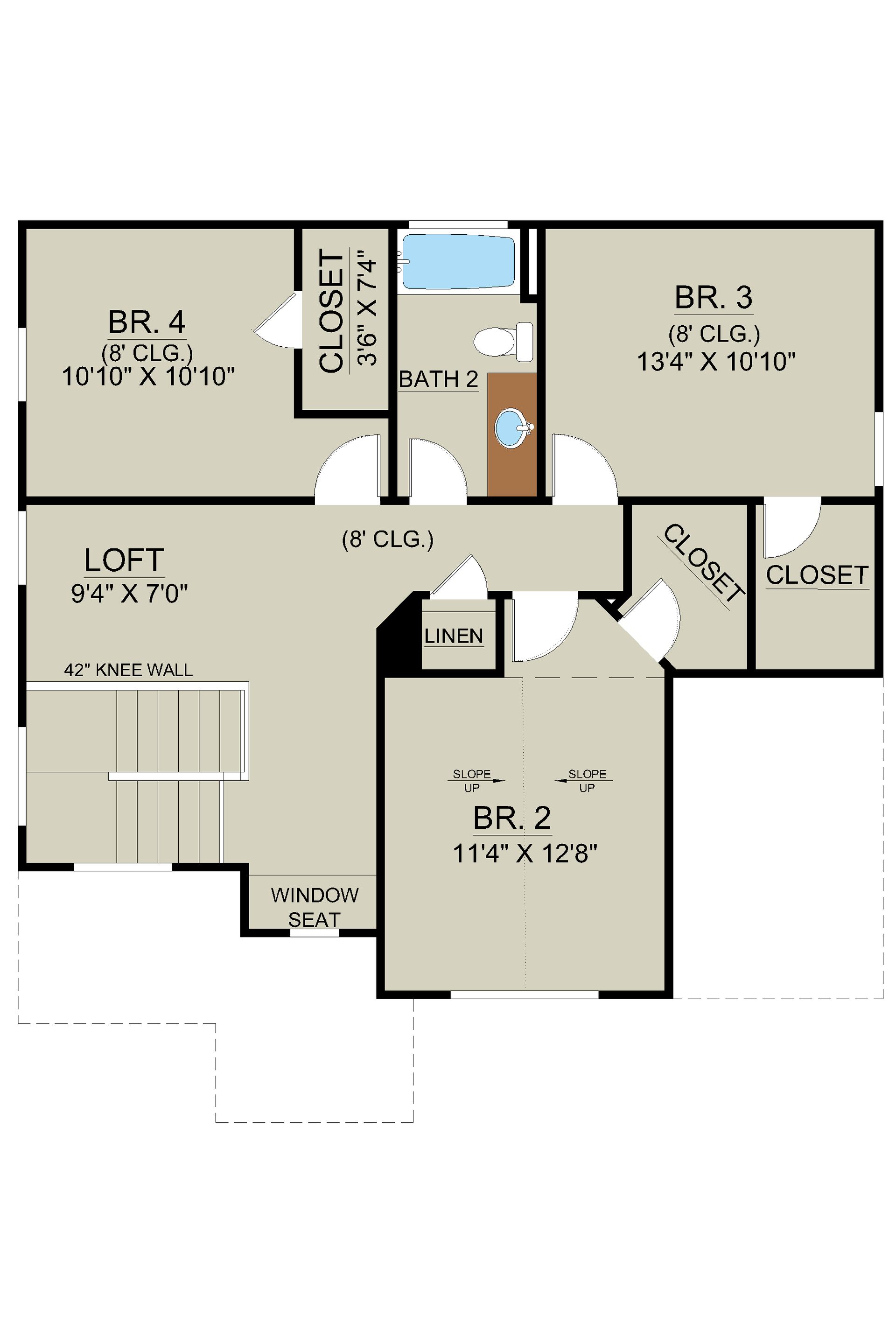 Sherwood Floor Plan Second Floor Layout | Ernest Homes