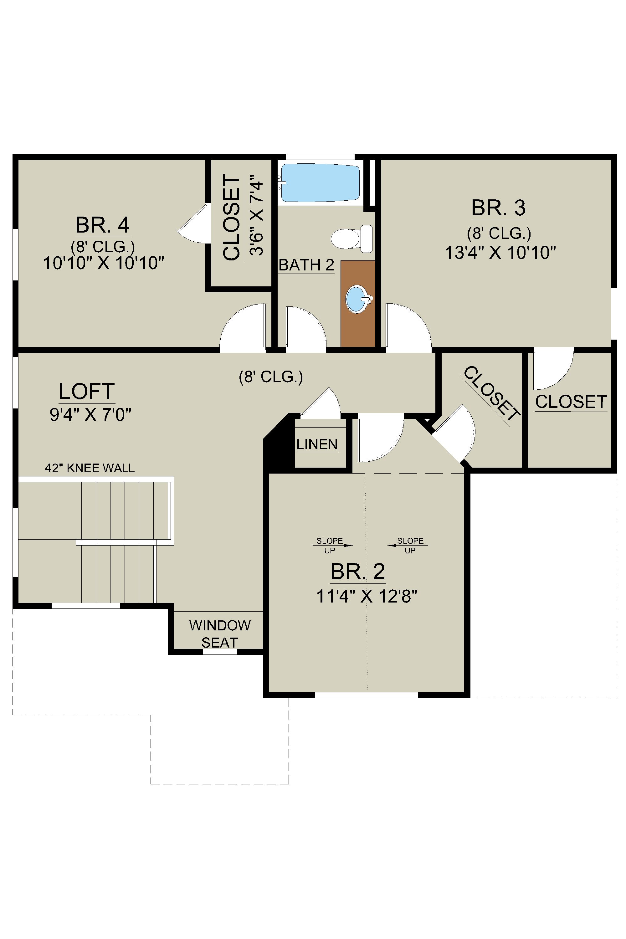 Sherwood Floor Plan Second Floor Layout | Ernest Homes
