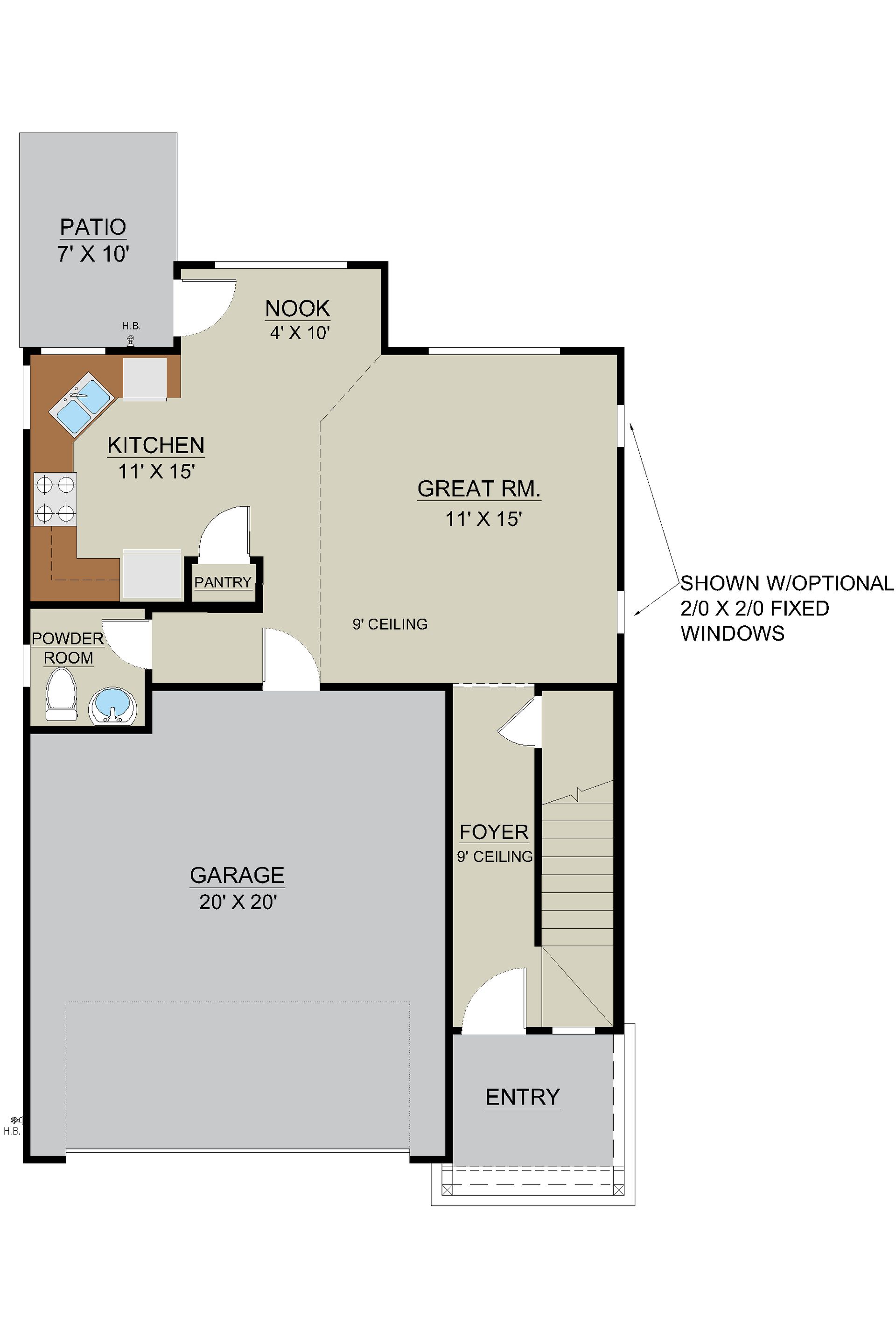 Rose Atoll – First Floor Plan