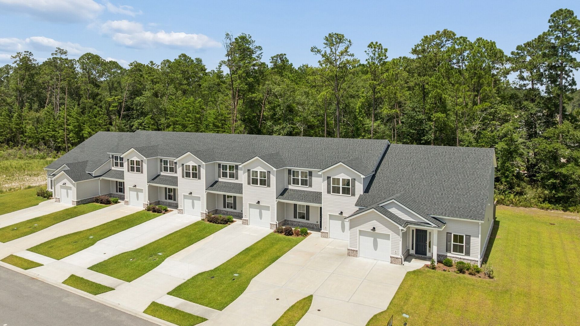 New Haven at Belmont Glen Townhomes Aerial Exterior View