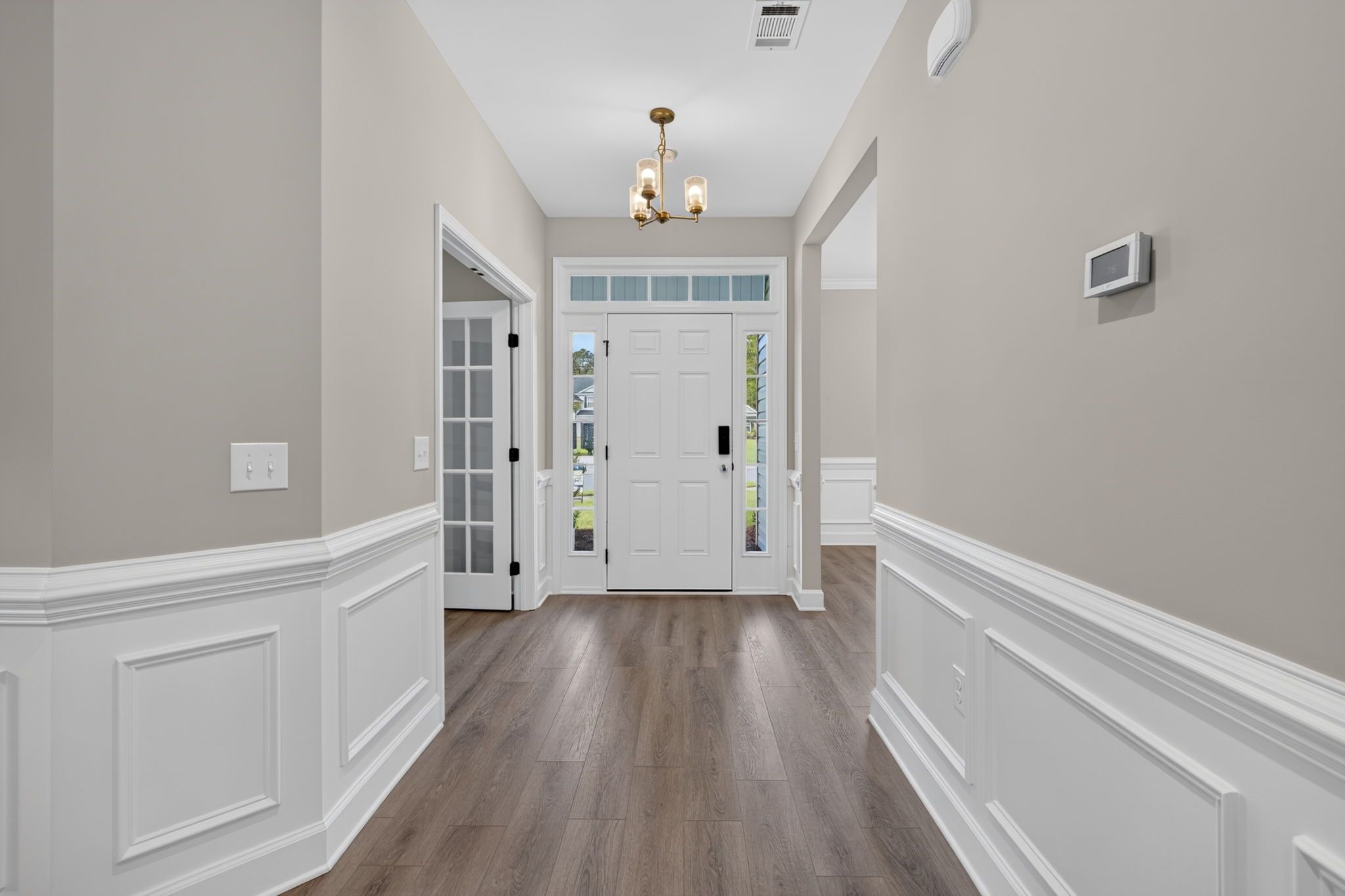 Front Entry Door & Foyer Hallway at 245 James Drive – Dunham Marsh