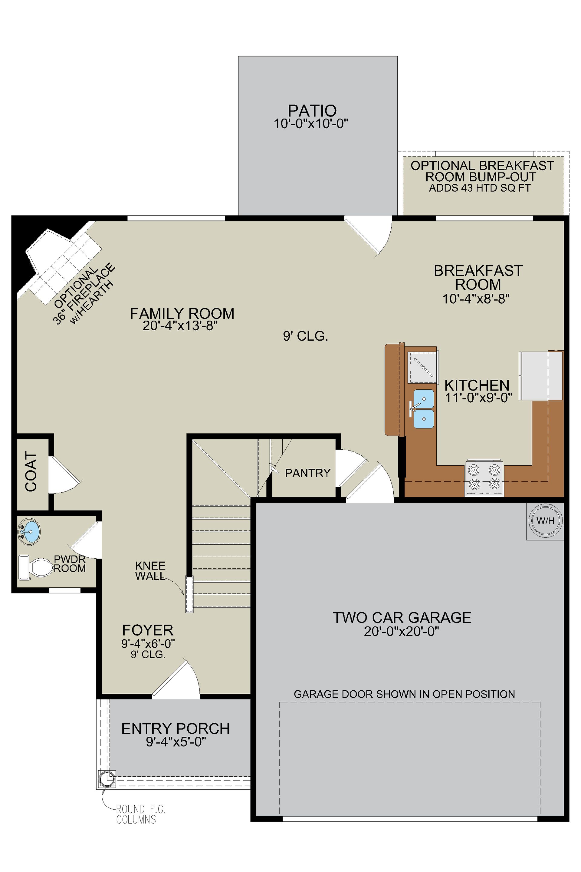 Kiawah – First Floor Plan
