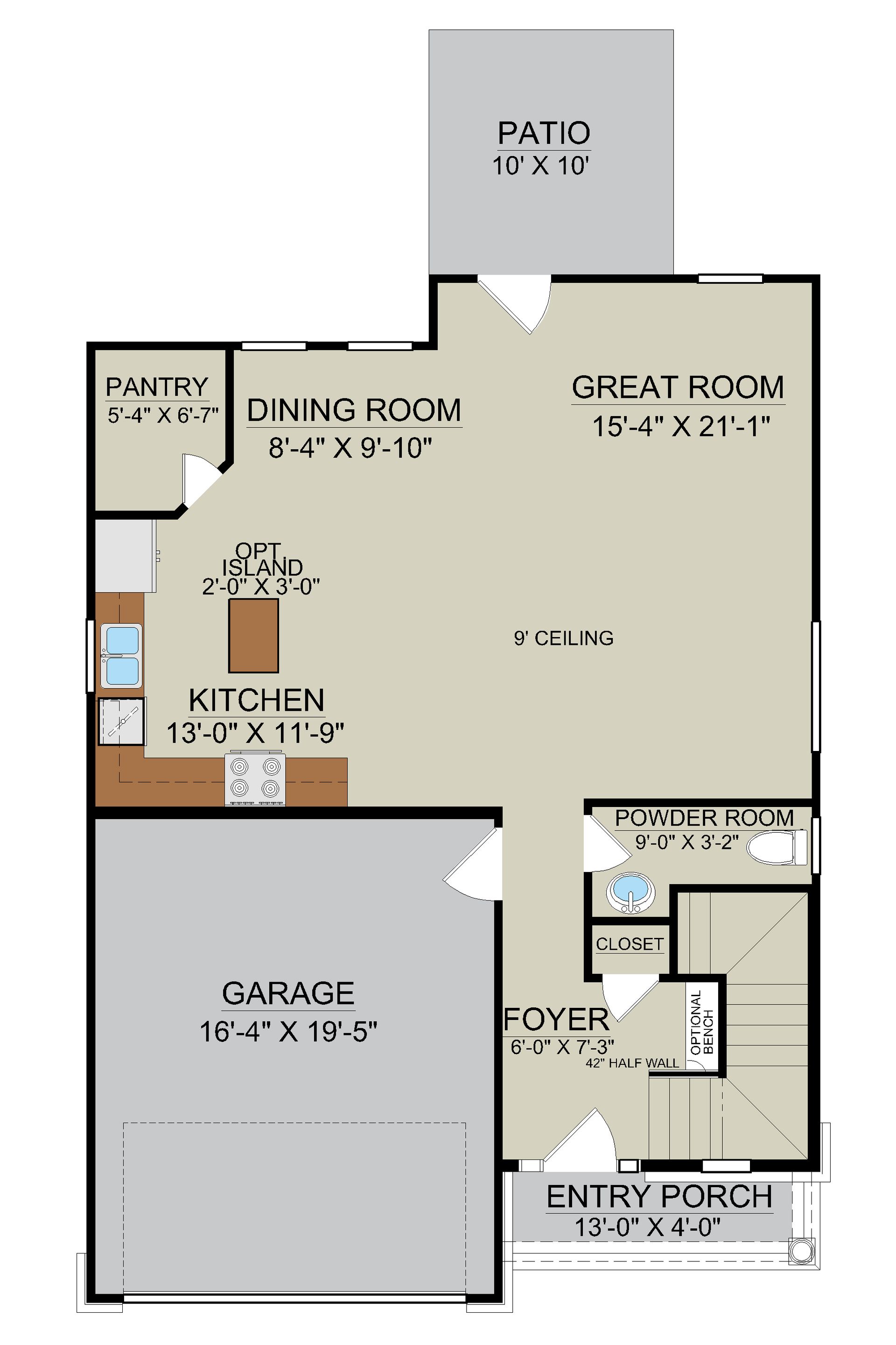 St. Helena – First Floor Plan