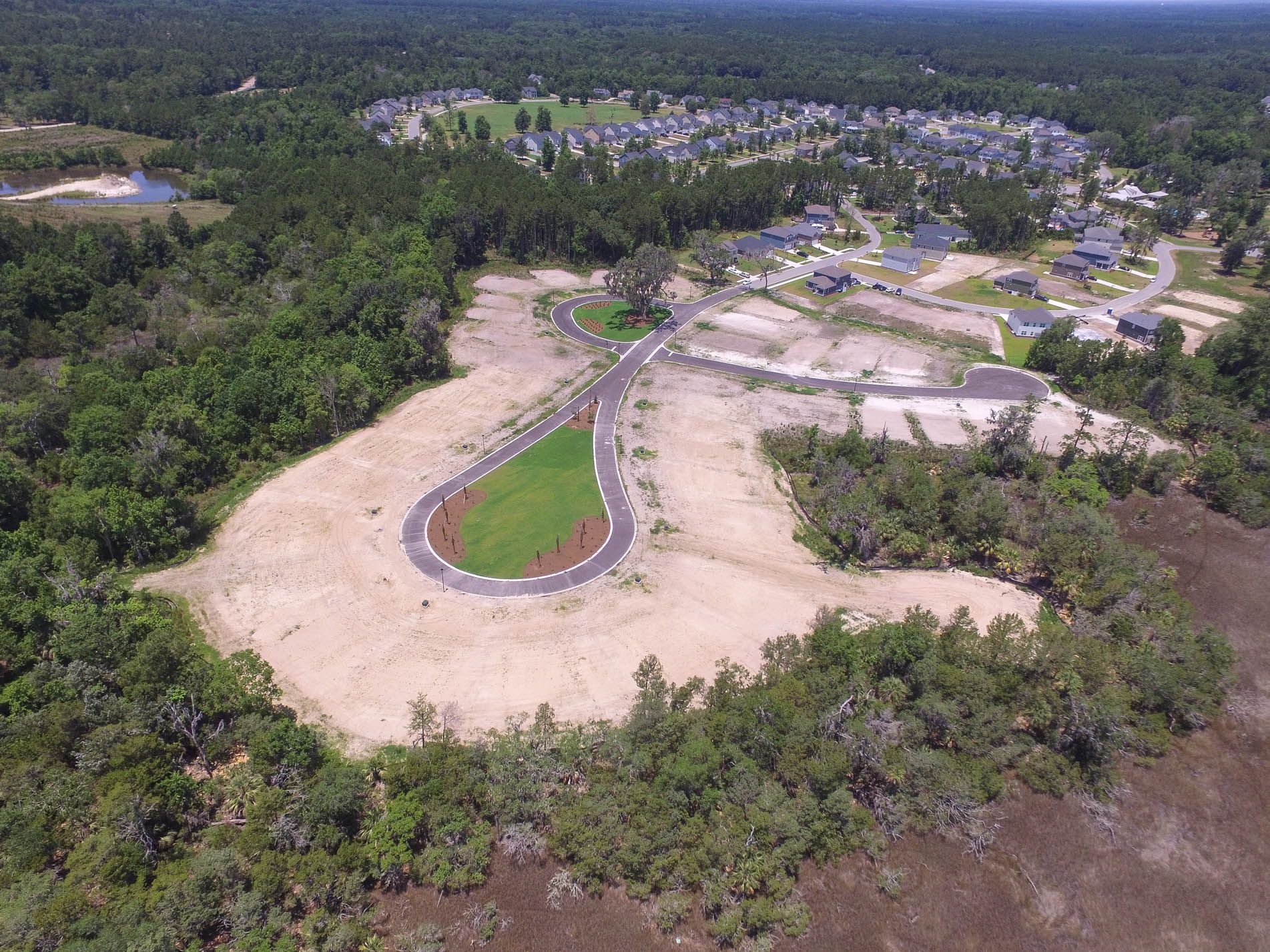 Dunham Marsh Marshland, Marsh Aerial Richmond Hill, Nature Behind Dunham Marsh