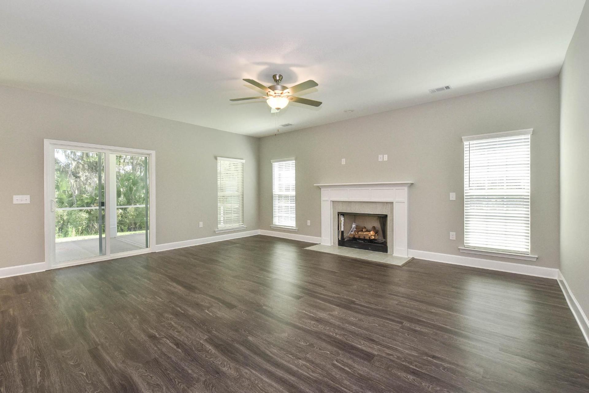 Greybeard - Family room with fireplace | Ernest Homes