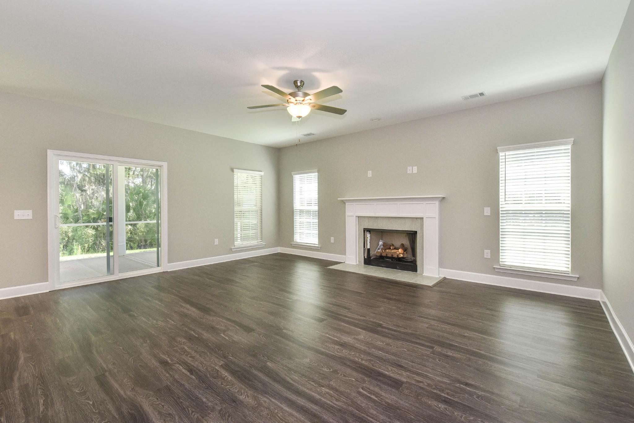 Greybeard - Family room with fireplace | Ernest Homes