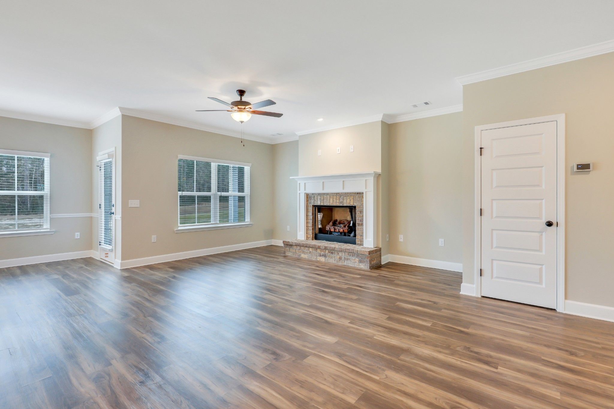 Seabrook - Family Room with optional Fireplace | Ernest Homes
