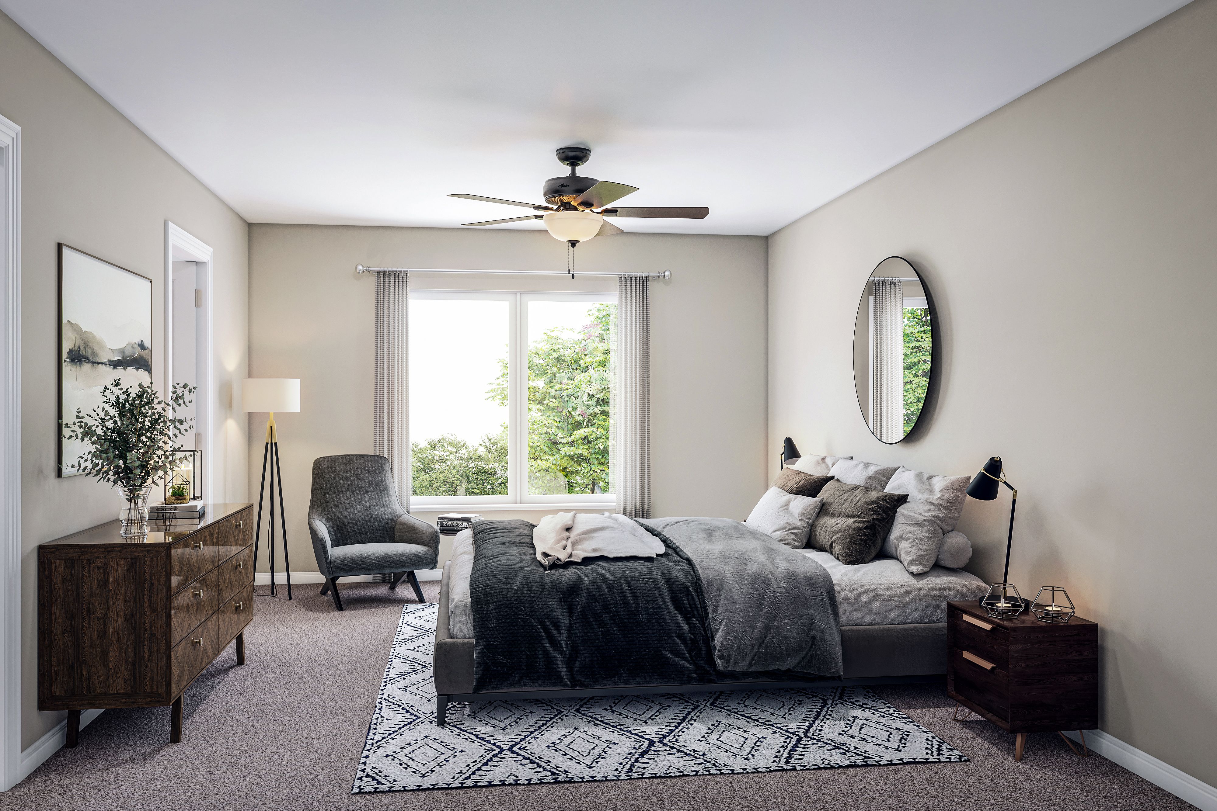 New Haven Townhome B - Staged  Owner's Suite | Ernest Homes