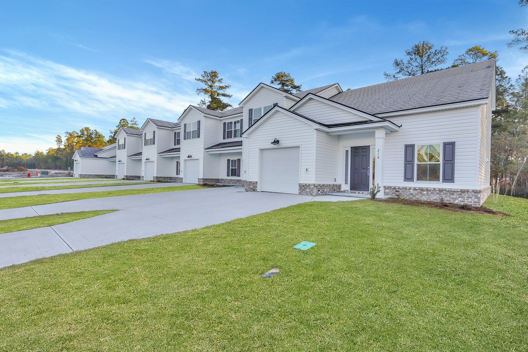 New Haven Townhome A - Exterior Angled View  | Ernest Homes