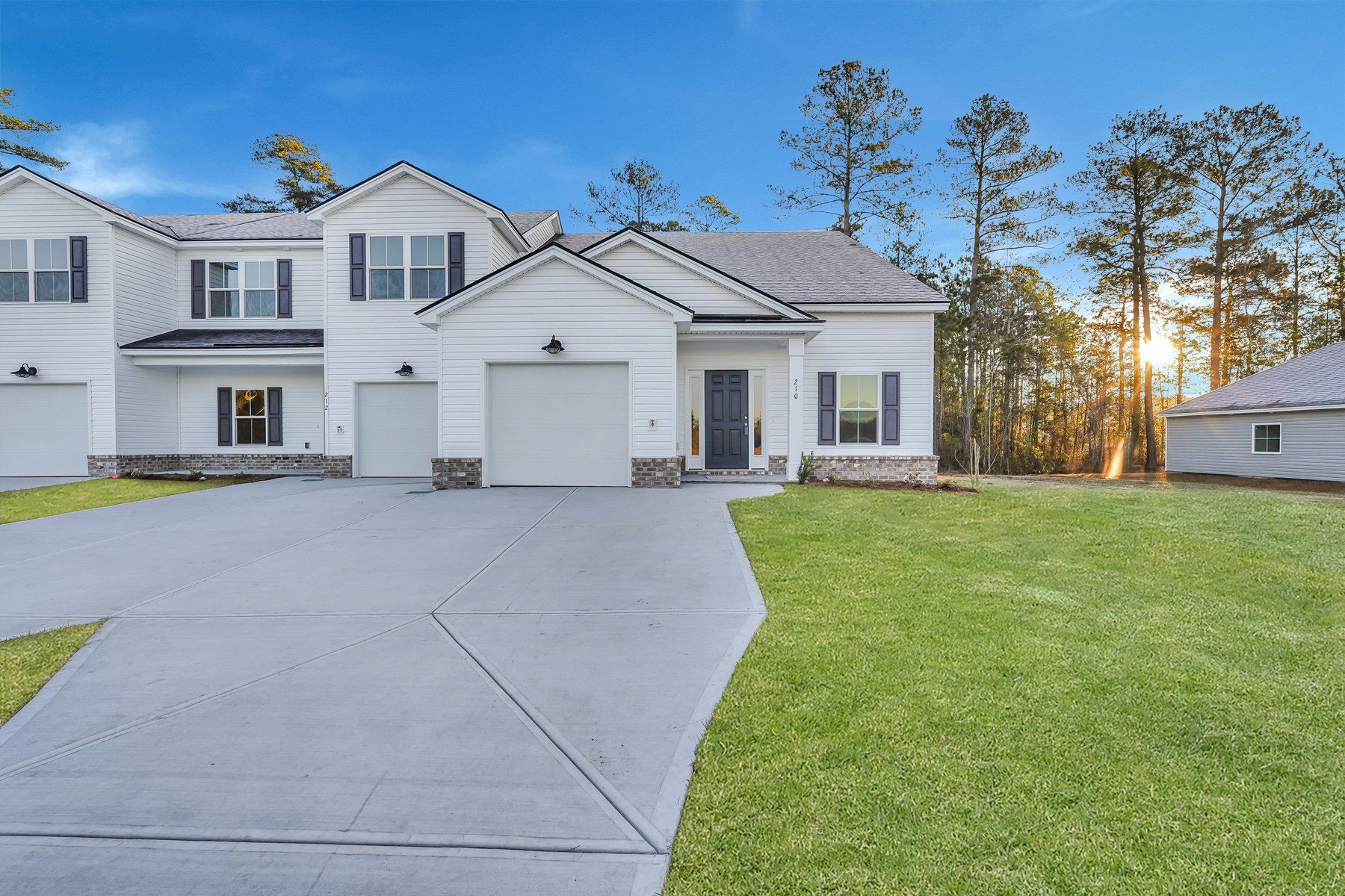 New Haven Townhome A - Front Elevation | Ernest Homes