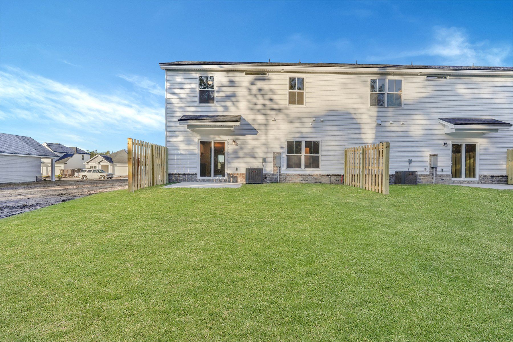 New Haven Townhomes A Rear Exterior | Ernest Homes