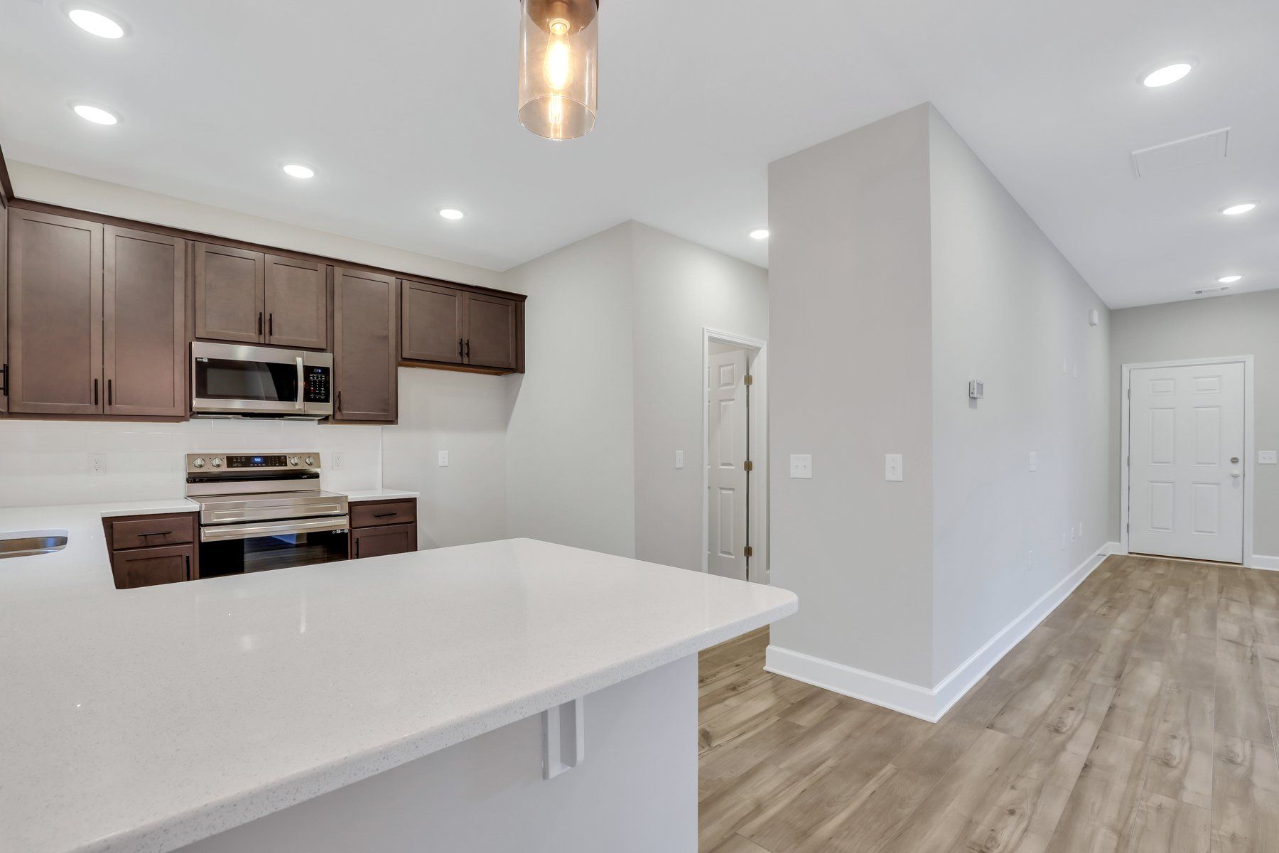 New Haven Townhome B - Kitchen with pantry at 246 Haisley Run | Ernest Homes