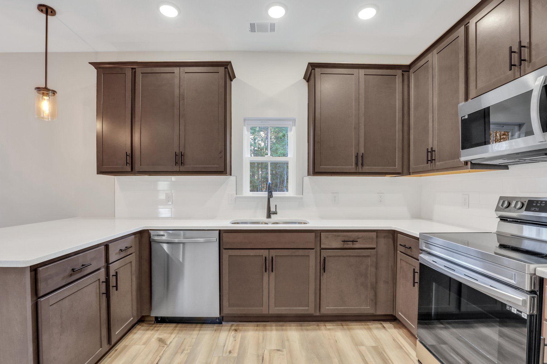 Kitchen at 241 Haisley Run with Quartz Counters and Upgraded Cabinets
