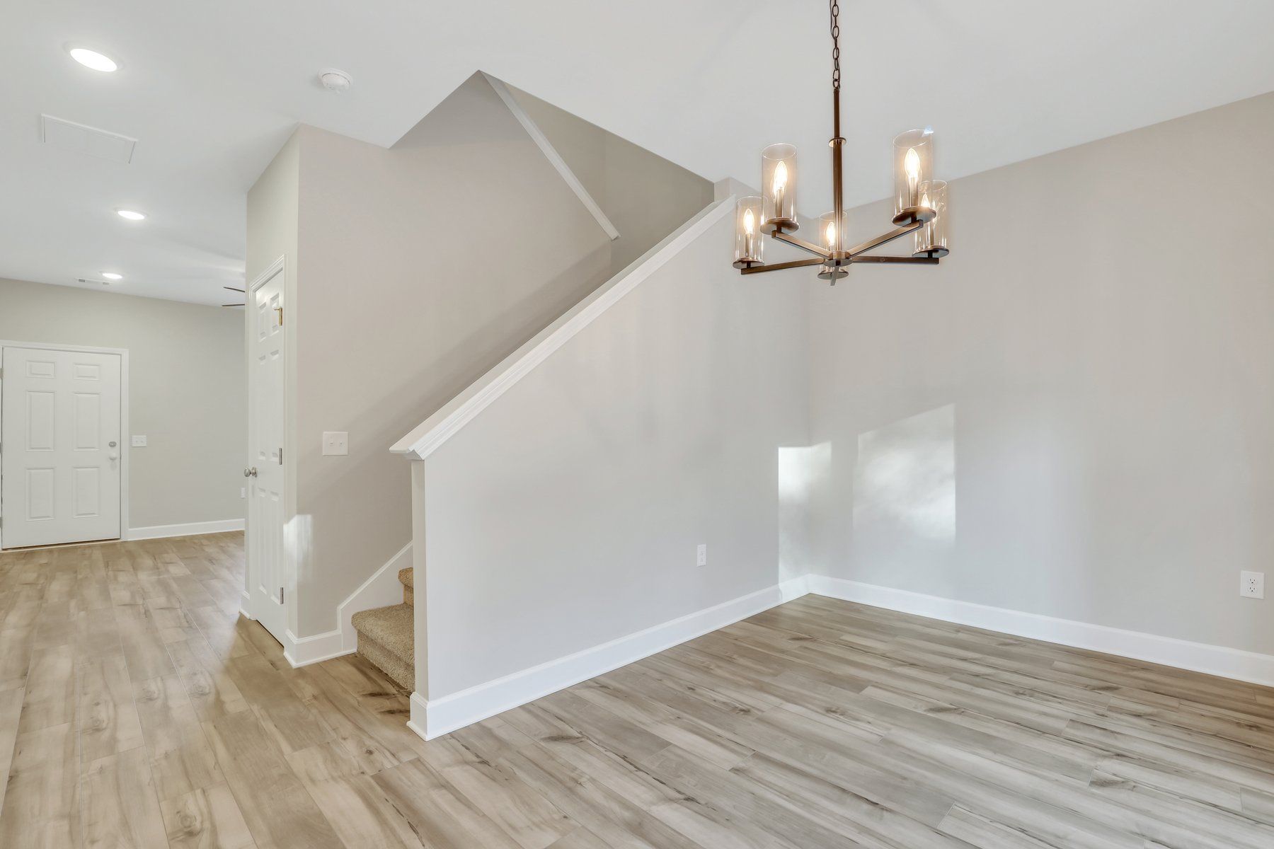New Haven Townhome B- Breakfast Area with view of front door at 246 Haisley Run