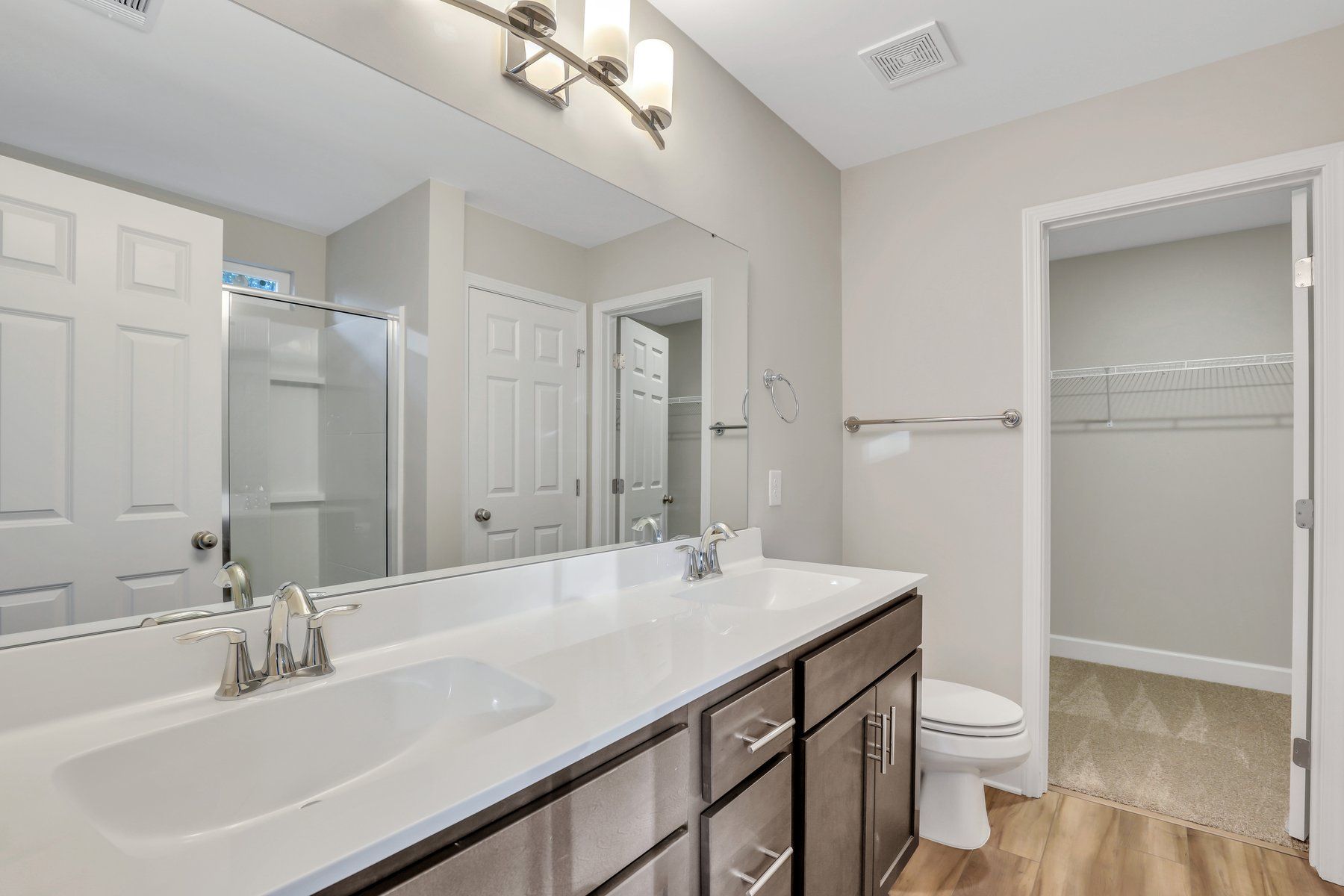 New Haven Townhome B- Owner's Bathroom Suite  | Ernest Homes