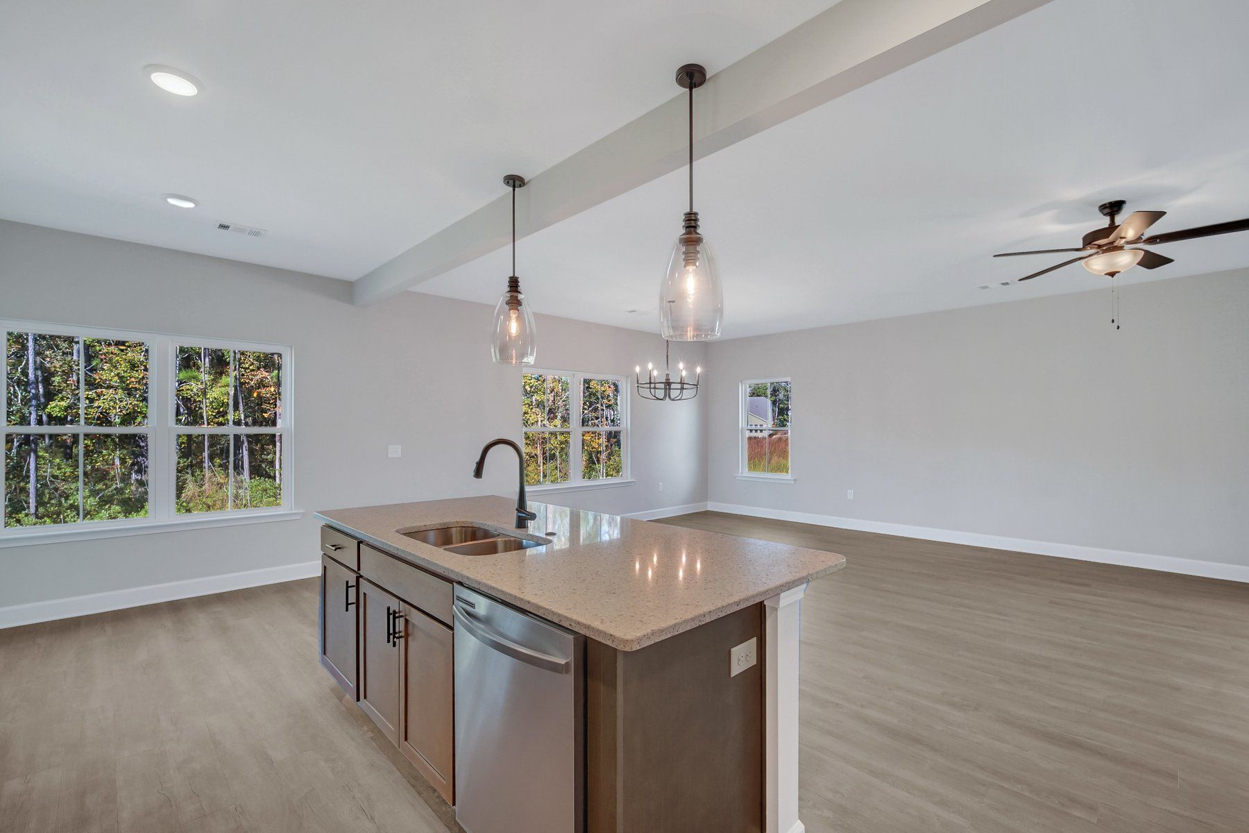 Laurel Open-Concept Kitchen and Family Room | Ernest Homes