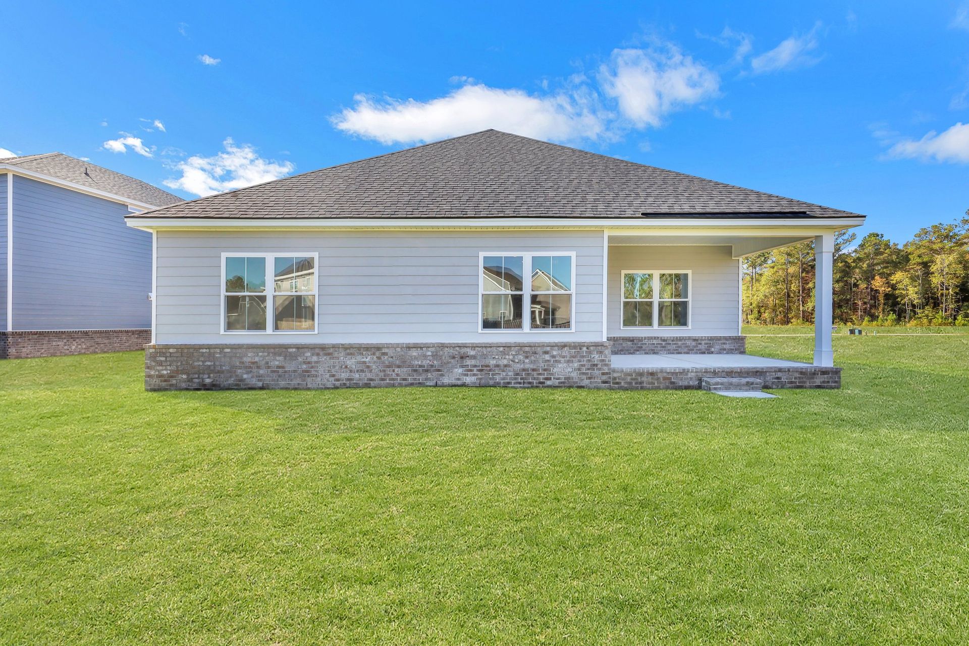 Laurel Rear Elevation with Covered Porch