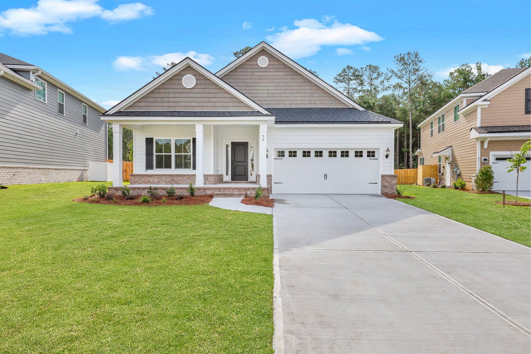 Wassaw Elevation C Front Exterior | Ernest Homes