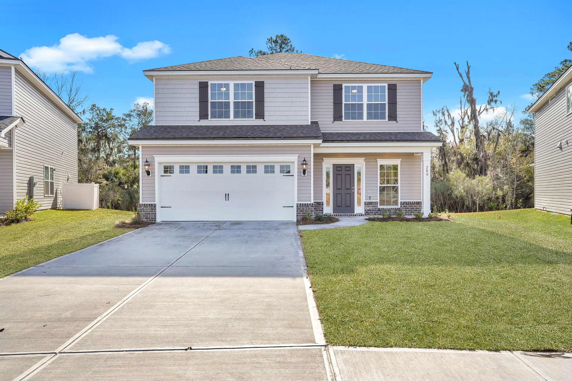 Hatteras Signature Elevation B – Exterior Front View | Ernest Homes