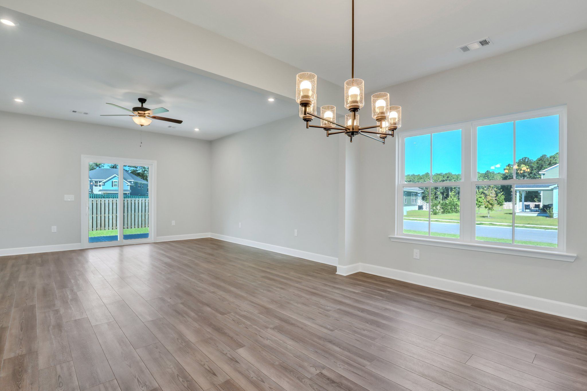 Sherwood View from Dining Room to Great Room | Ernest Homes