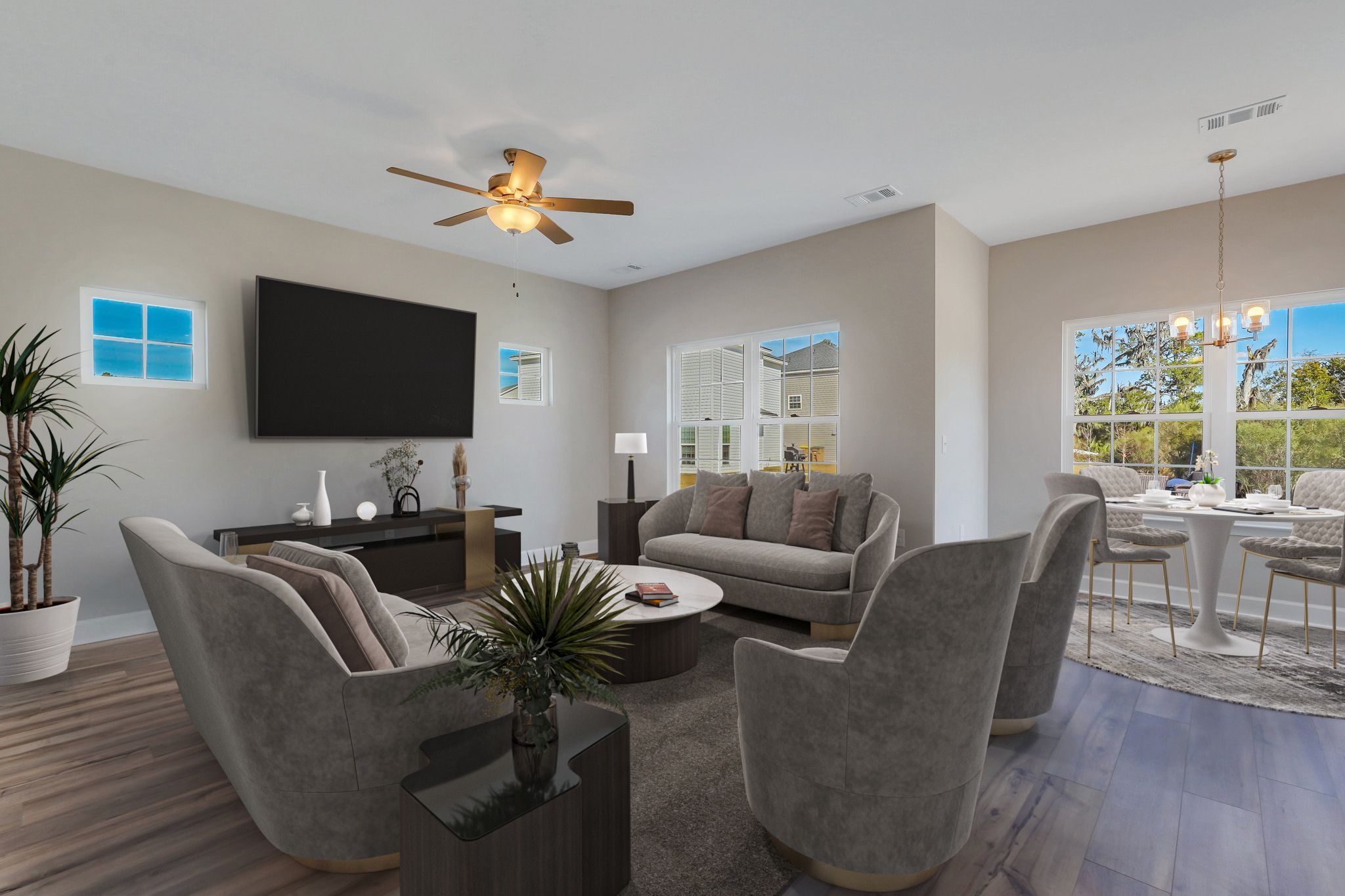 Rose Atoll – Virtually Staged Great Room and Breakfast Nook