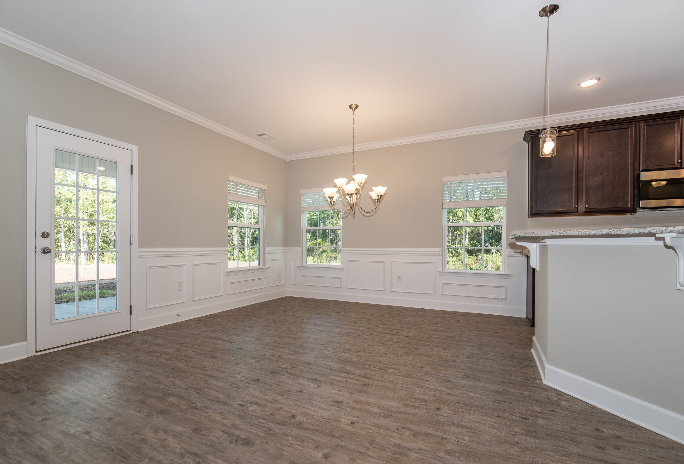 Madison - Dining Area with optional Wainscoting Trim | Ernest Homes