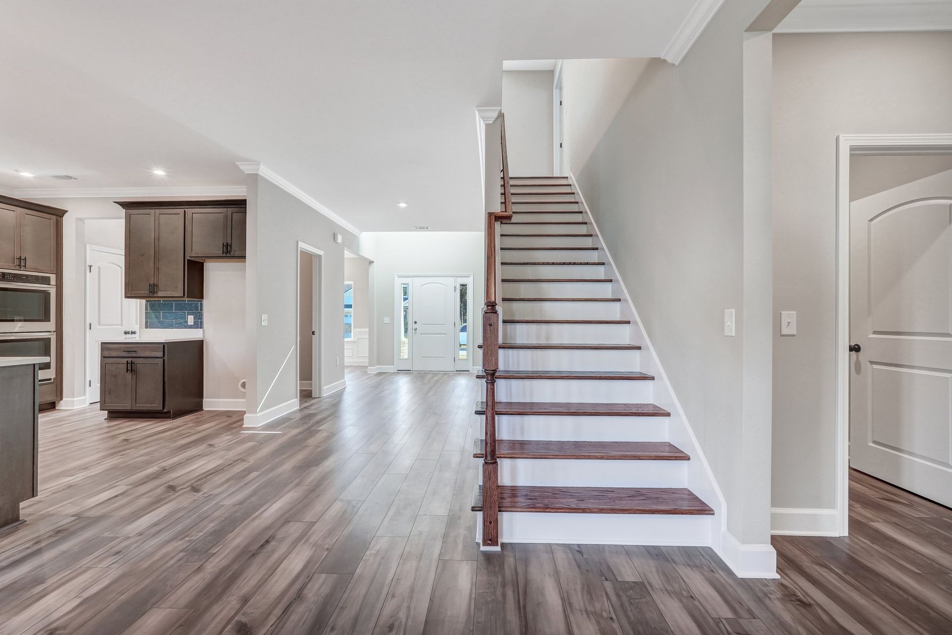 Kingston - View of Extended Foyer and Stairway | Ernest Homes