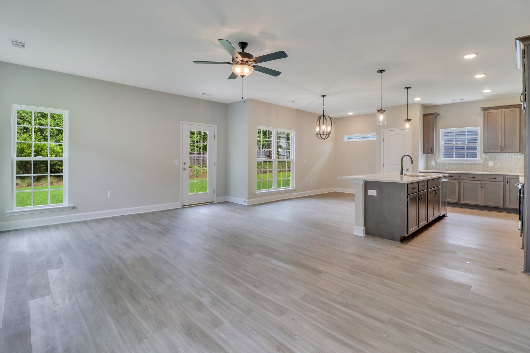 St. Helena – Great Room View into Kitchen and Dining Area